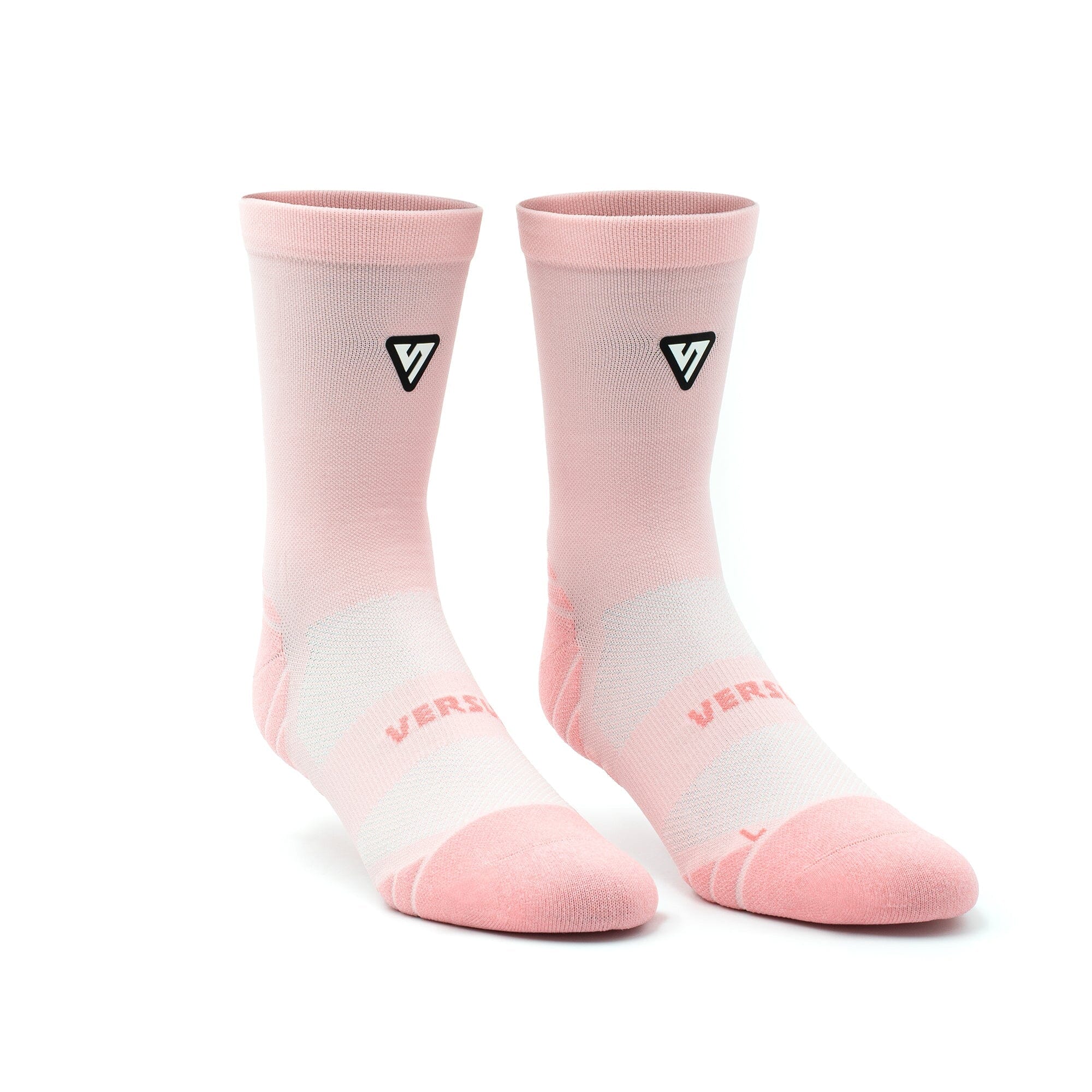 Versus Classic Pastel Pink Active Crew Tab Socks 