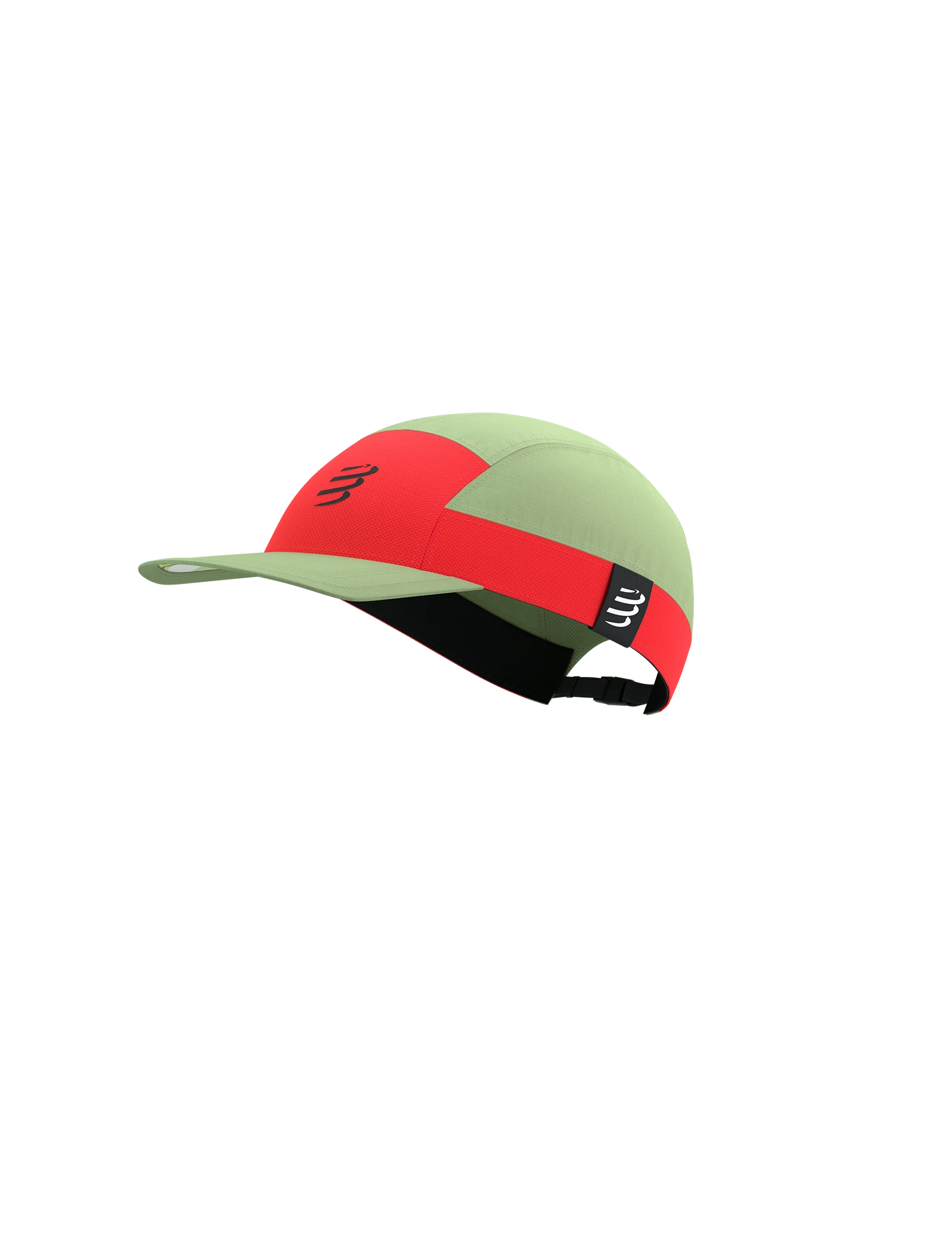 Compressport 5 Panel Light Cap Nile/Fluo Red 
