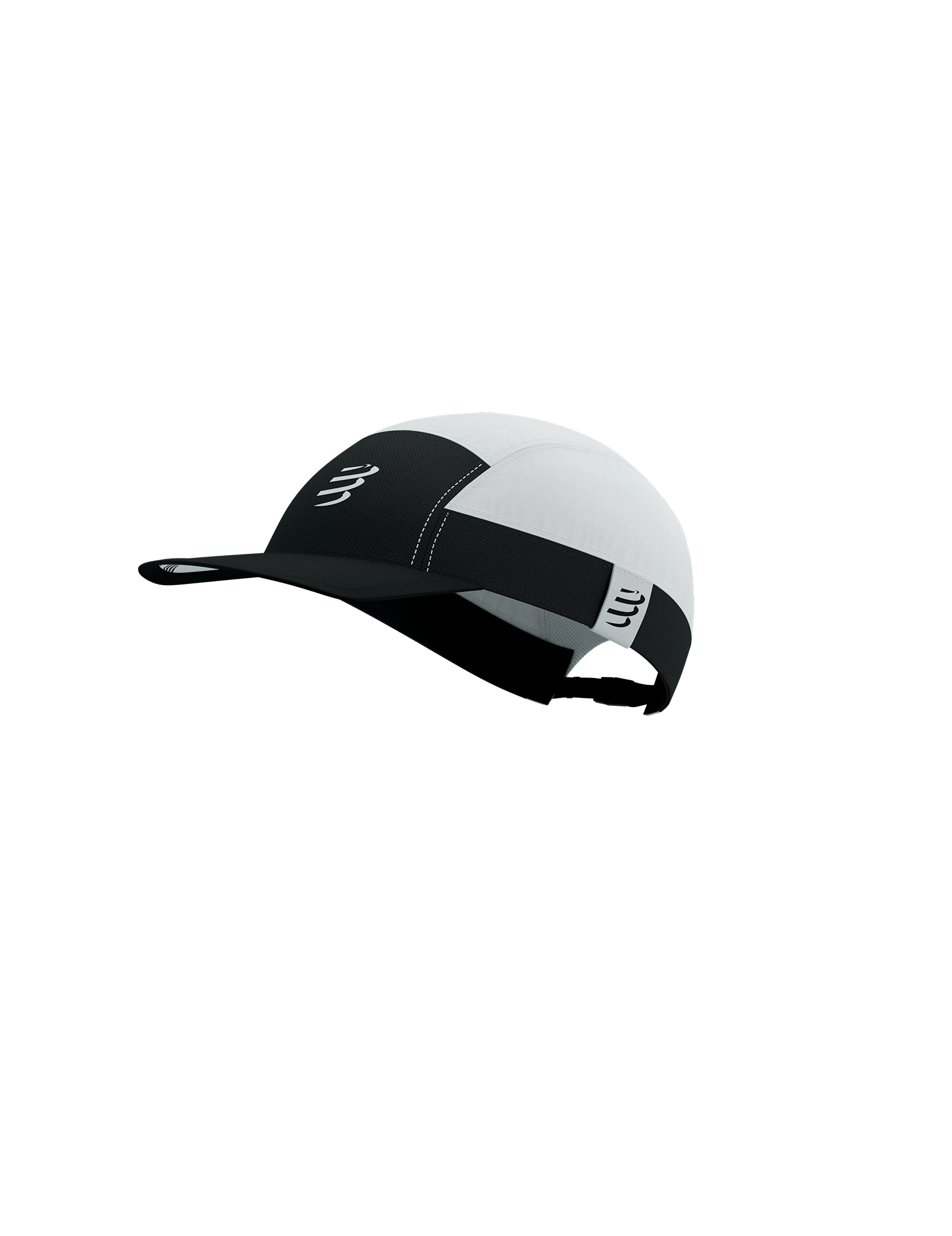 Compressport 5 Panel Light Cap White/Black 