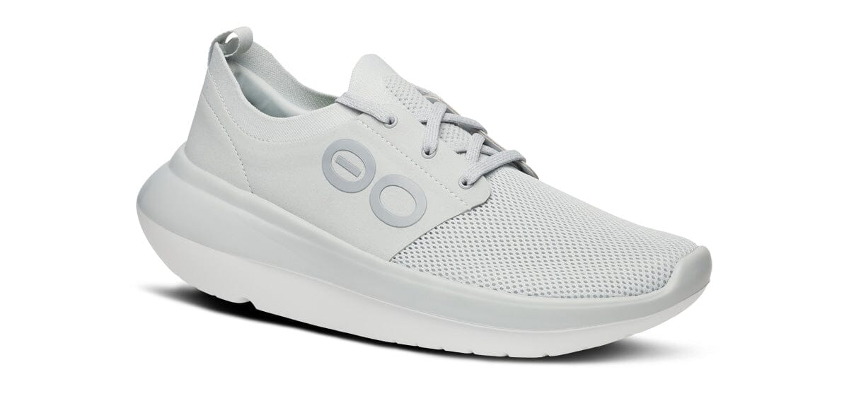 OOFOS Men's OOmy Stride - Glacier White & Glacier US 9 