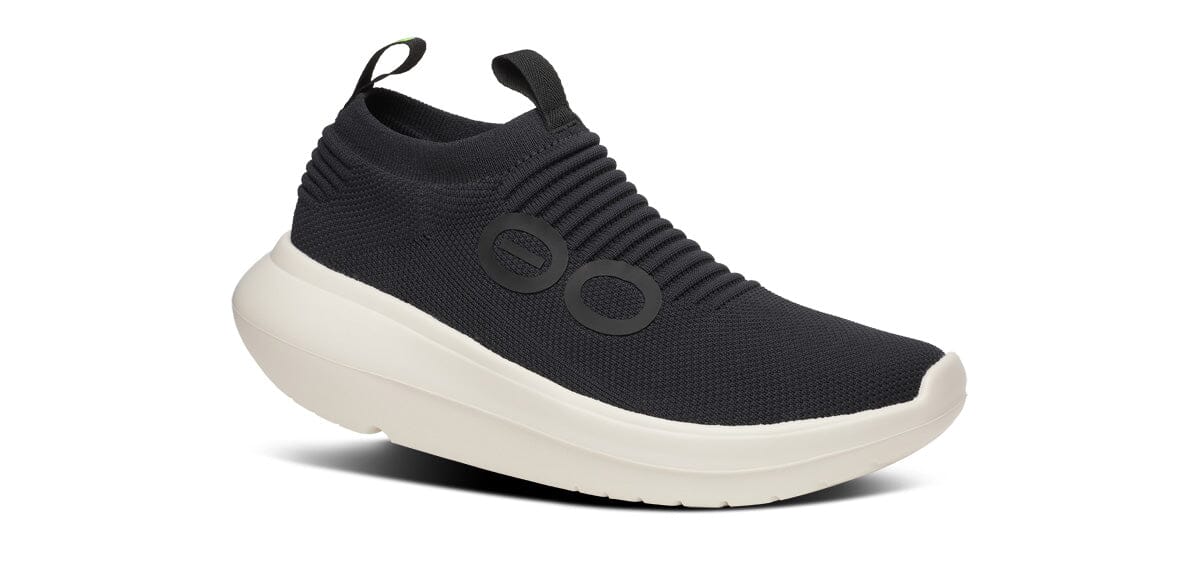 OOFOS Men's OOmy Zen Chalk Black US 9 
