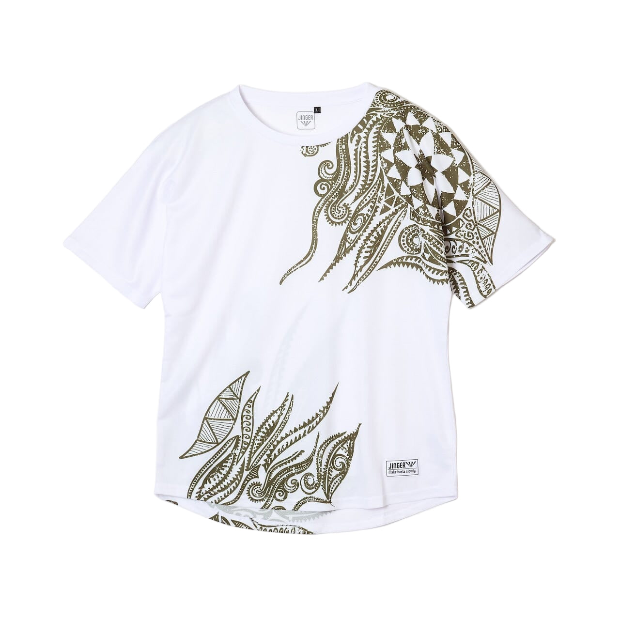 Jinger Unisex Tee J-1047 White S 