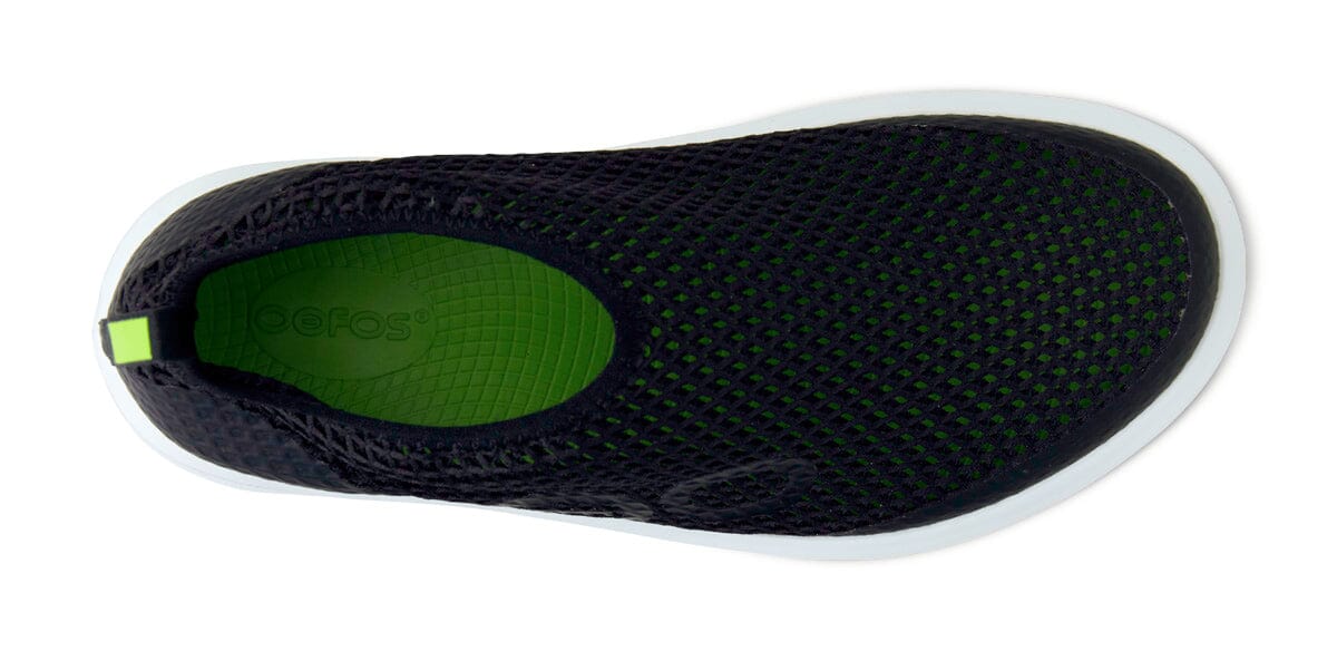 OOFOS Women's OOmega Chukka Shoe - White Black 