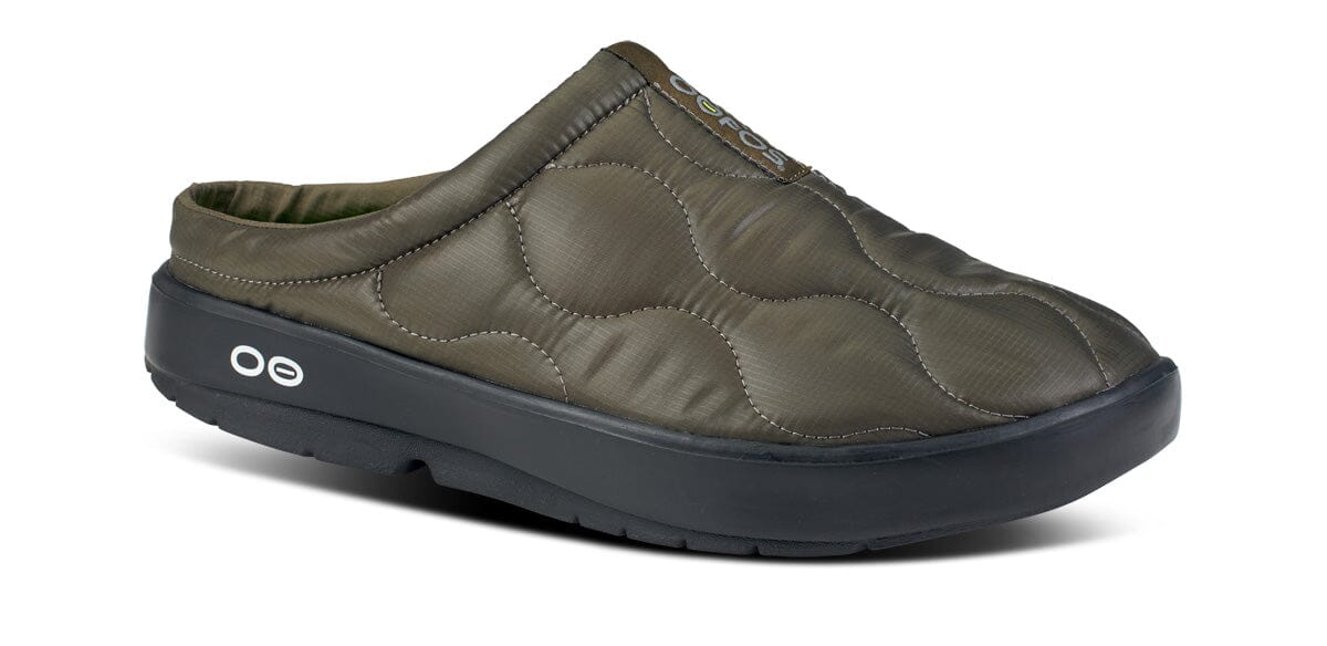 OOFOS Men's OOcoozie Thermo Mule - Alpine Moss Black & Alpine Moss Thermo US M9 EU 41 