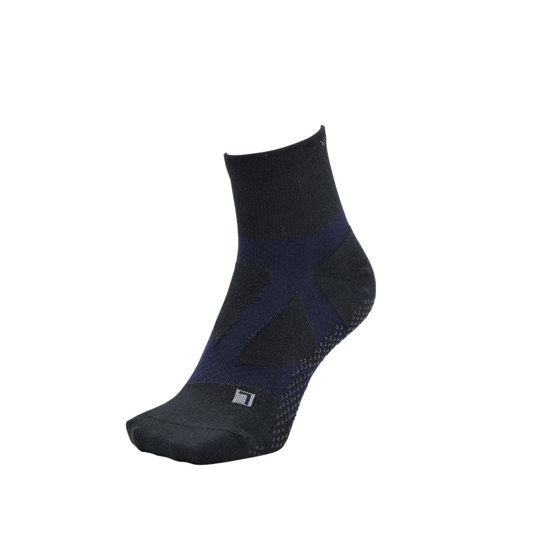 YAMAtune Spider Arch Support Middle Socks Black X D.Navy 81 21-23cm | EU 34-36 