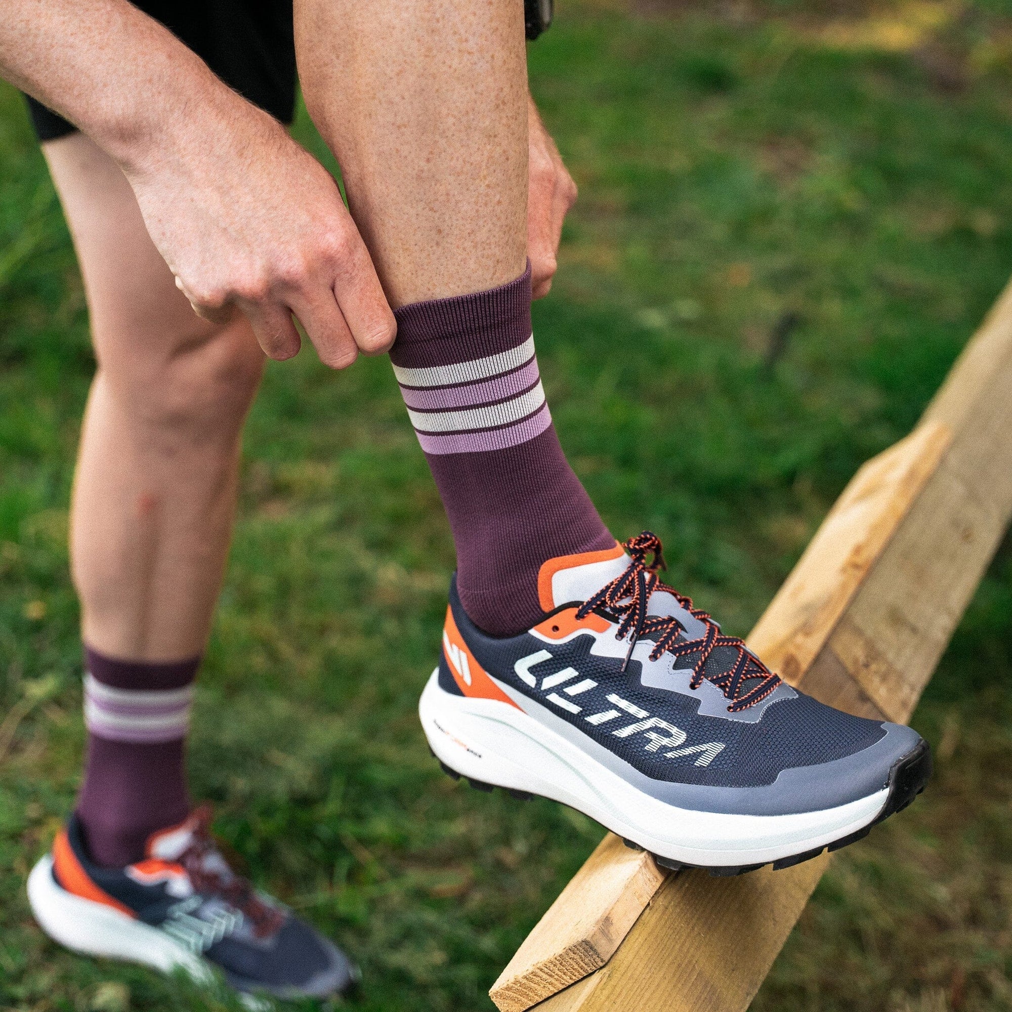 Versus Midnight Plum Trail Running Socks Midnight Plum 4-7 