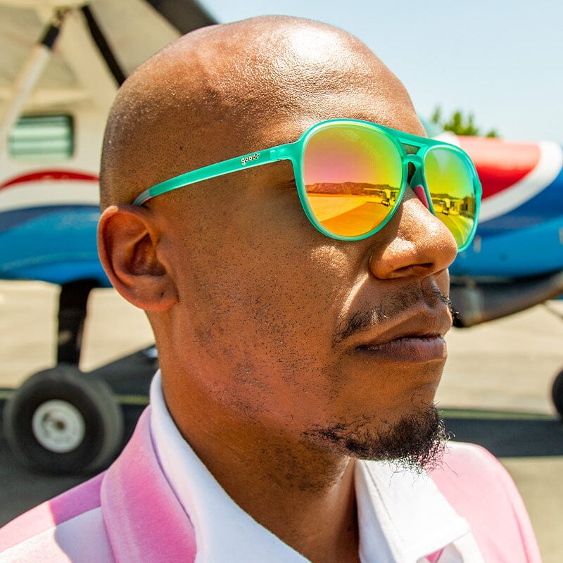 goodr MACH G - Sports Sunglasses - Kitty Hawkers' Ray Blockers 