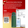WaterH Boost Smart Water Bottle: 32 oz Hydration Tracker with APP & Insulation 