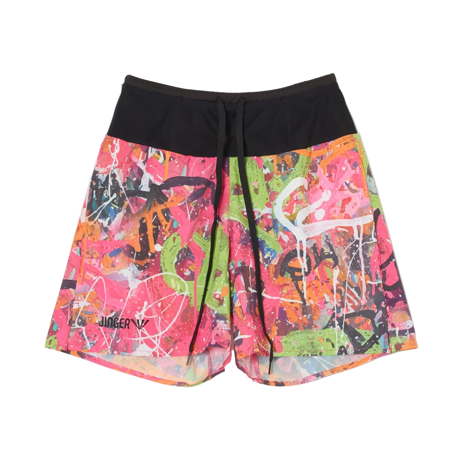 JINGER Unisex Multi-Pocket Running Shorts J-2075 - Pink