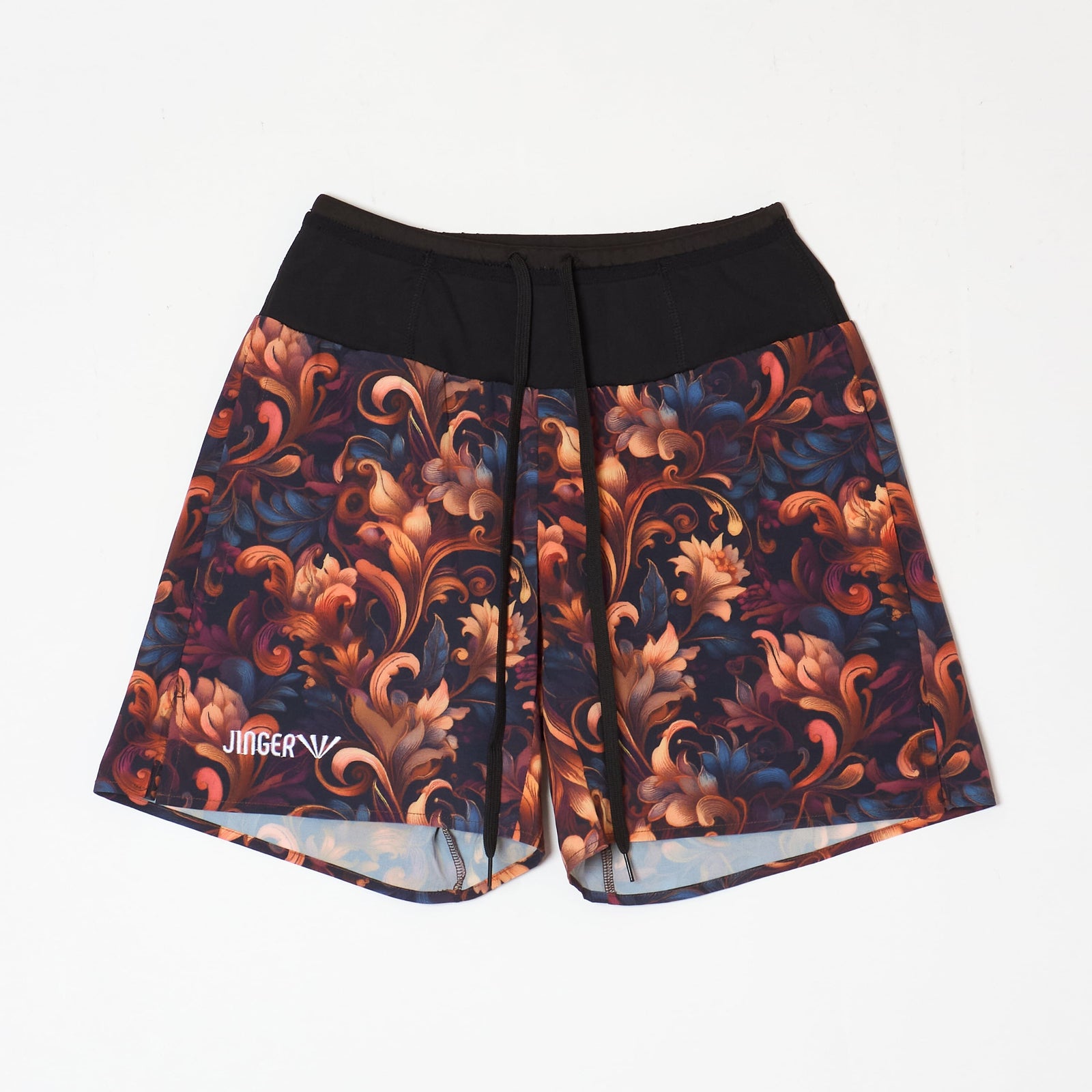 JINGER Unisex Multi-Pocket Running Shorts J-2074 - Brown