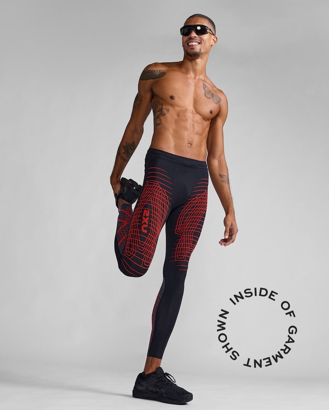 2XU Men's Light Speed React Compression Tights MA7049B 