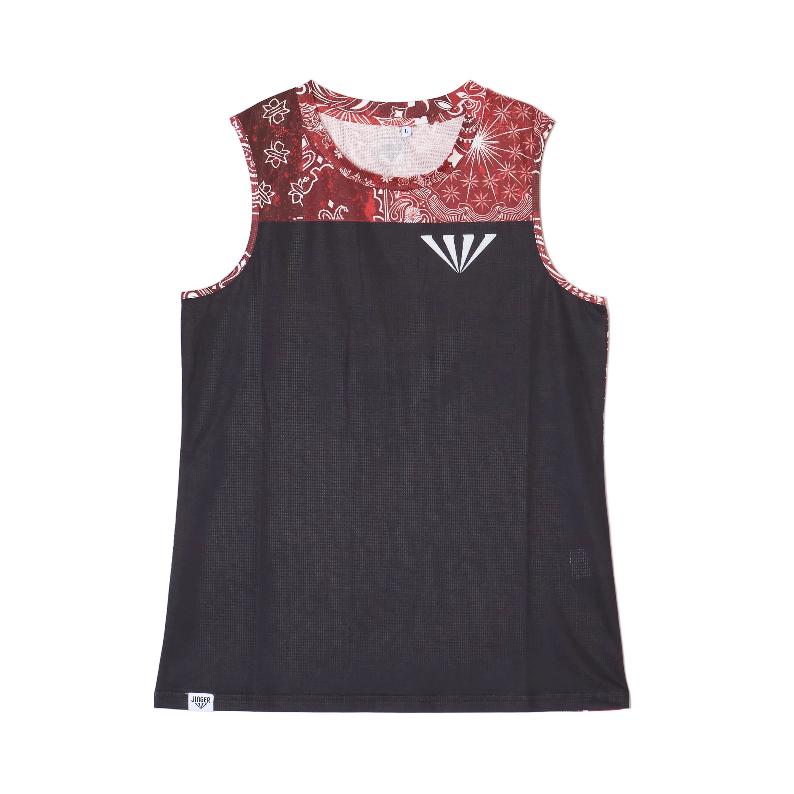 JINGER Women's Seamless Running Tank Top JF-6028 RED S 