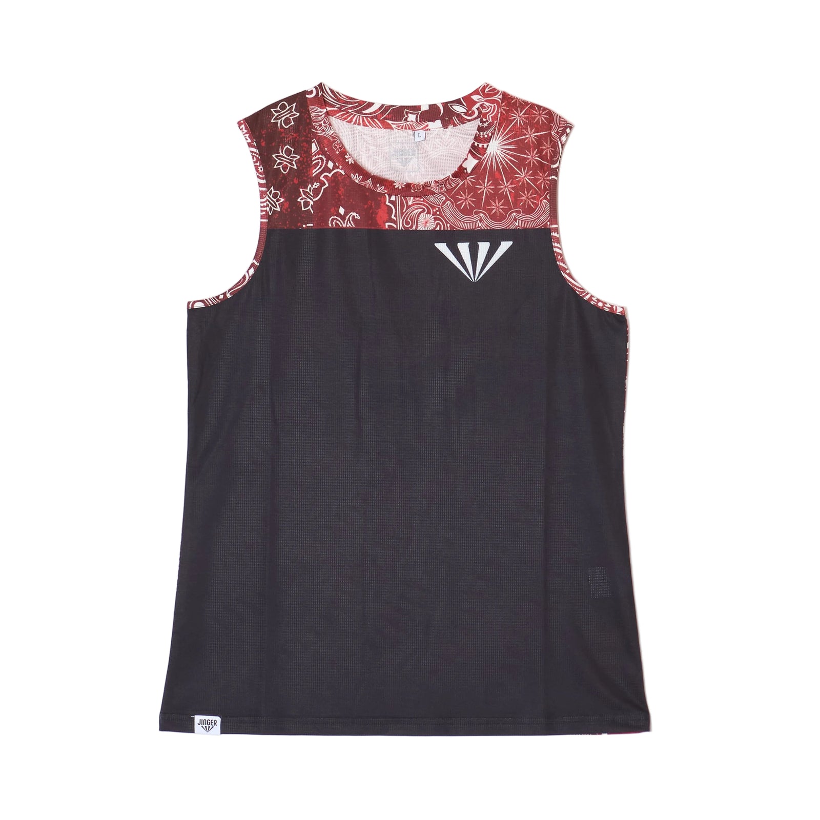 JINGER Women's Seamless Running Tank Top JF-6028 RED S 