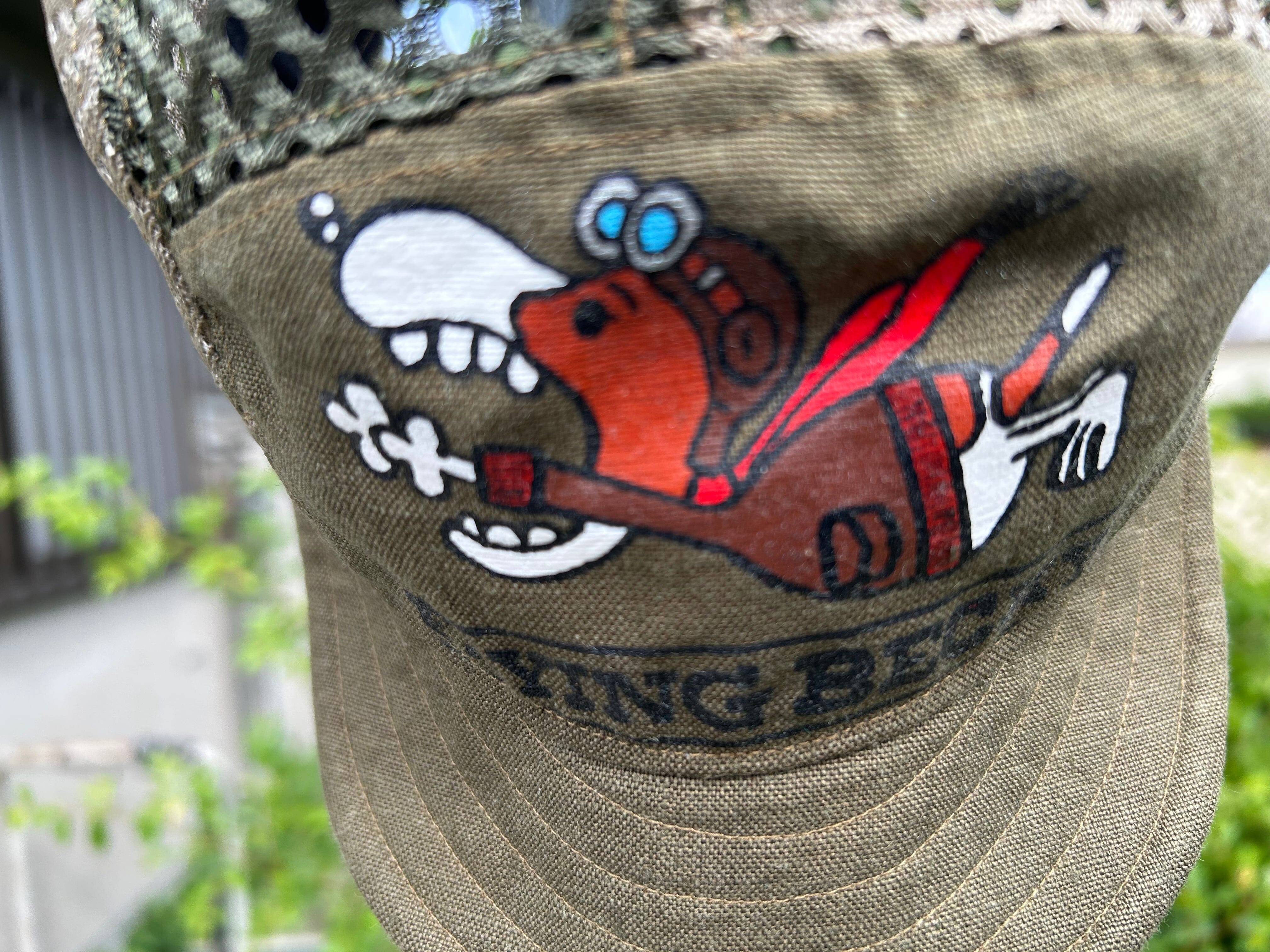 CACHALOT cycleworks FLYING BECKY Linen Hand Paint Jet Cap