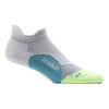 Feetures Elite Ultra Light No Show Tab Socks White Lime Small 
