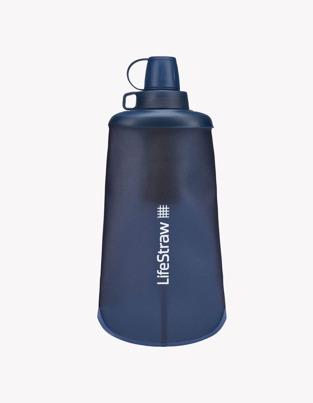 LifeStraw Peak Series Collapsible Squeeze Bottle With Filter Mountain Blue 650 mL 
