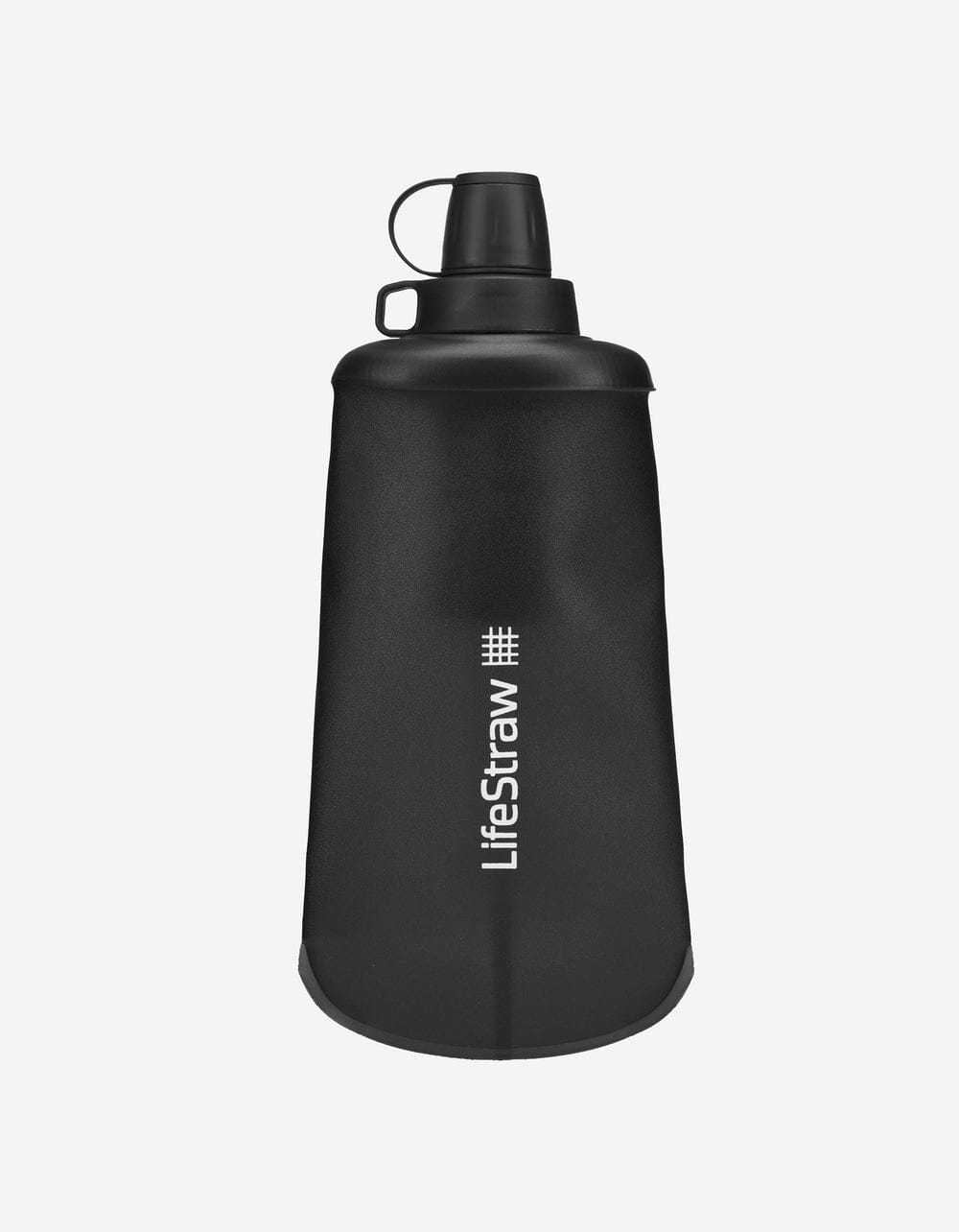 LifeStraw Peak Series Collapsible Squeeze Bottle With Filter Dark Mountain Gray 650 mL 