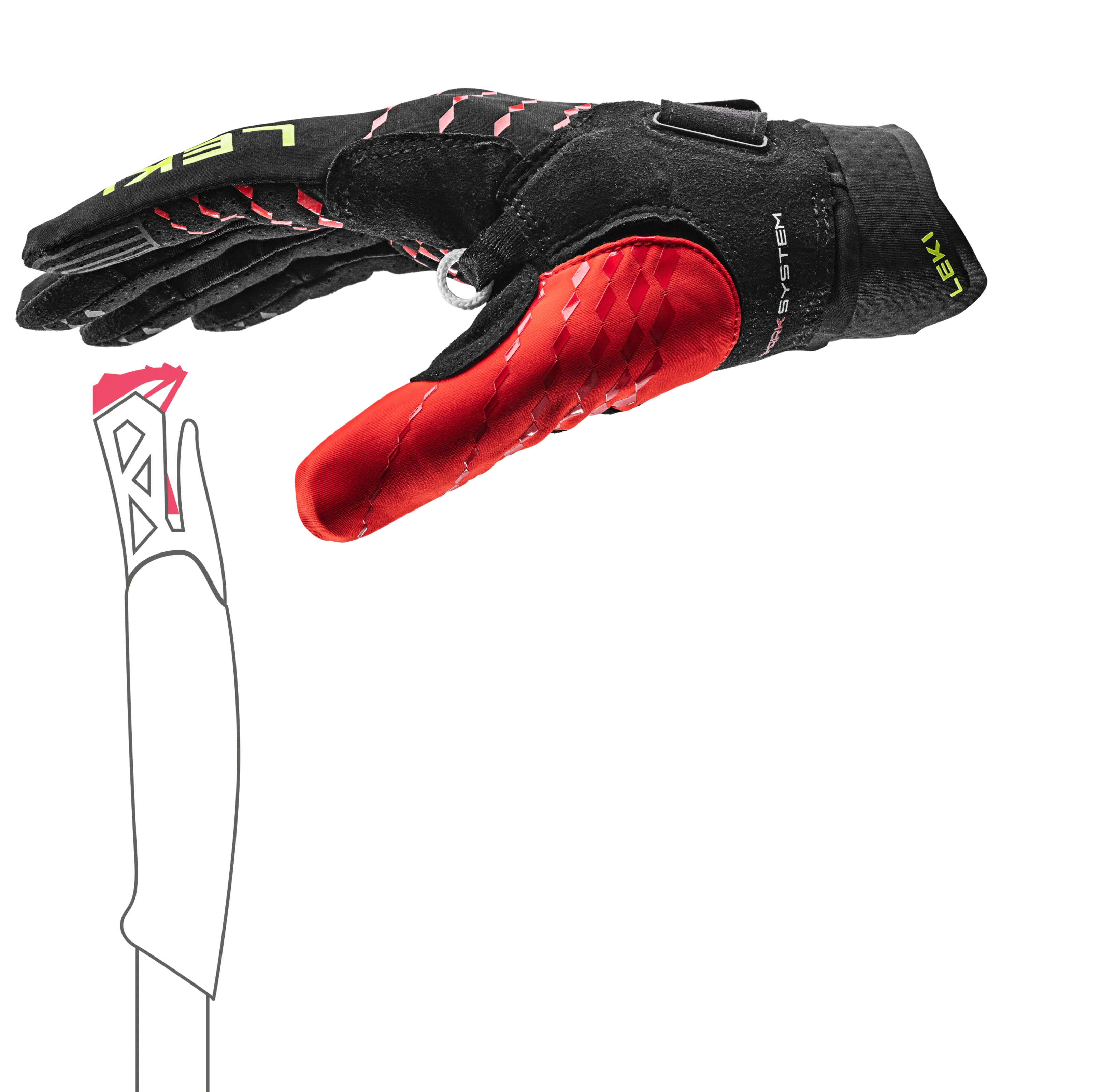 LEKI Ultra Trail Breeze Shark Gloves 