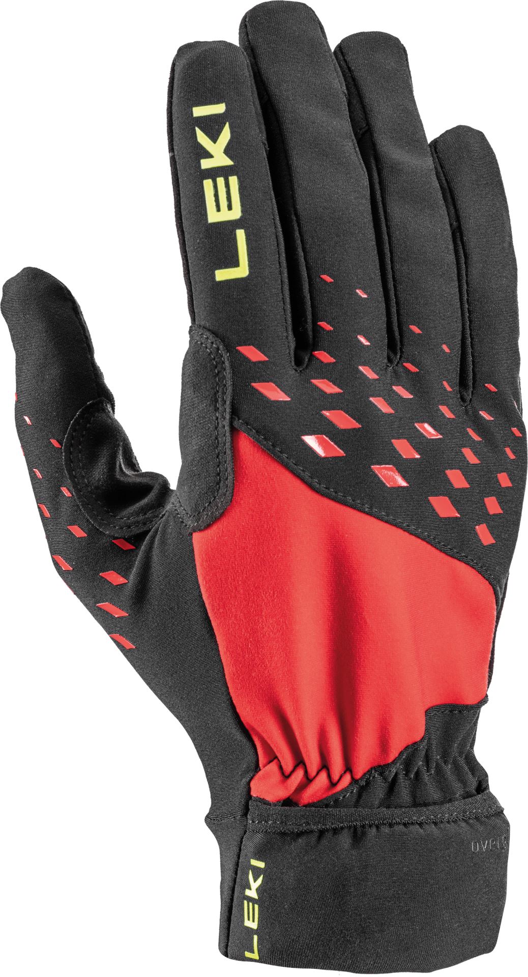 LEKI Ultra Trail Storm Gloves Black/Red/Neon Yellow 6.0 