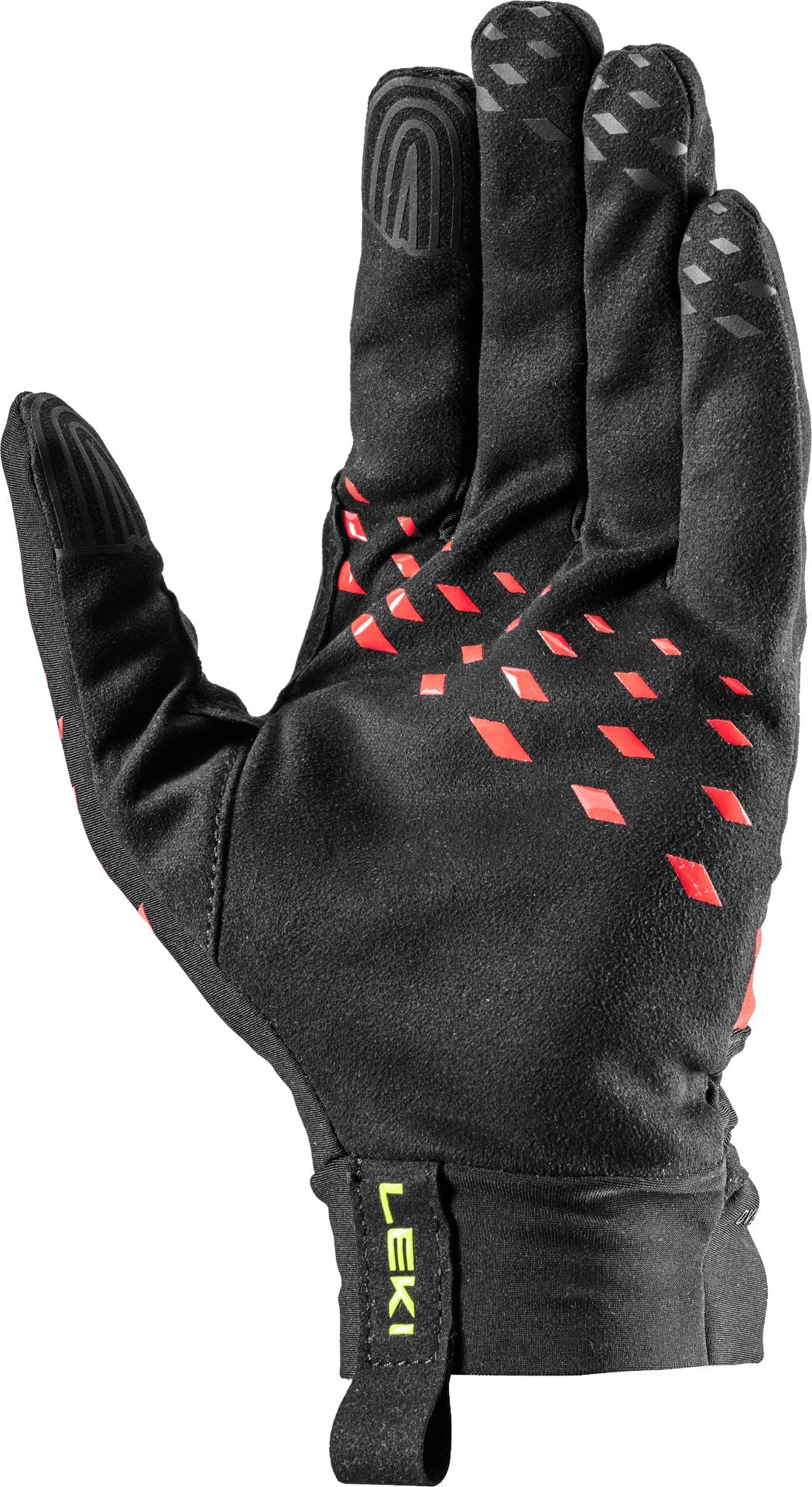 LEKI Ultra Trail Storm Gloves Black/Red/Neon Yellow 6.0 
