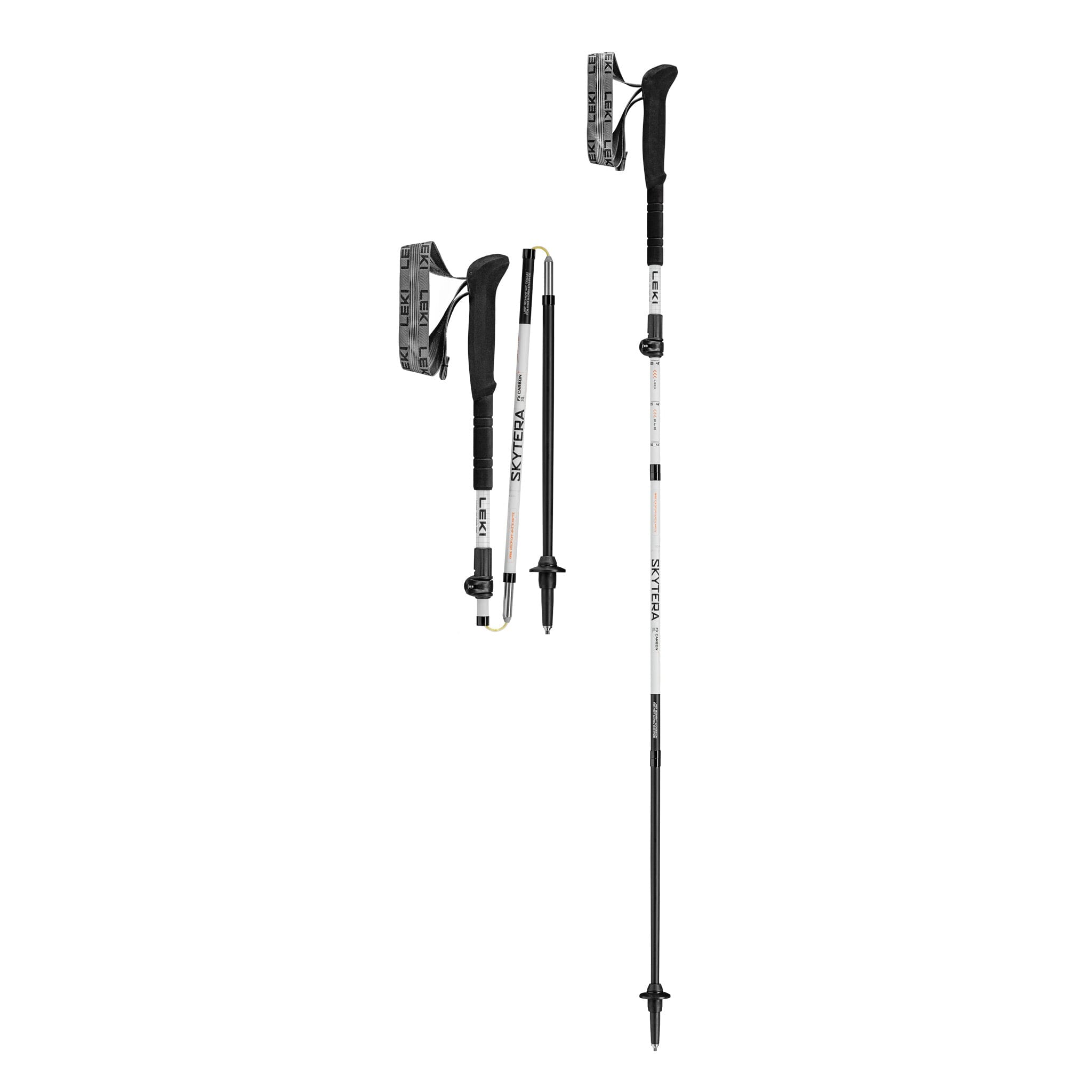 LEKI Skytera FX Carbon SL Hiking Poles (1 Pair) White/Black 110-130 cm 