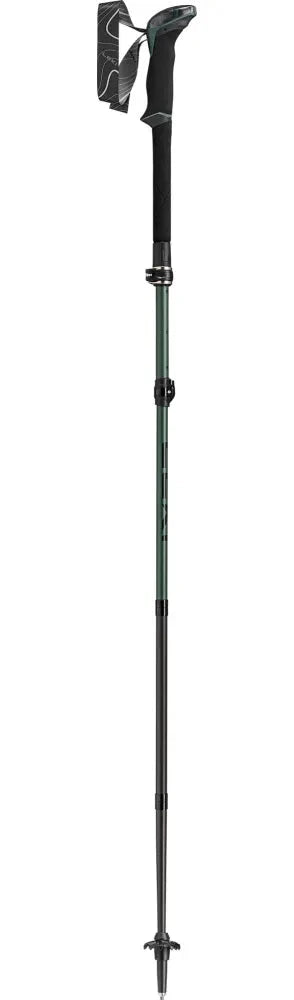 LEKI Makalu FX Carbon Hiking Poles 2026 (1 Pair) Natural Carbon/Malachite Green/Black 110-130cm 
