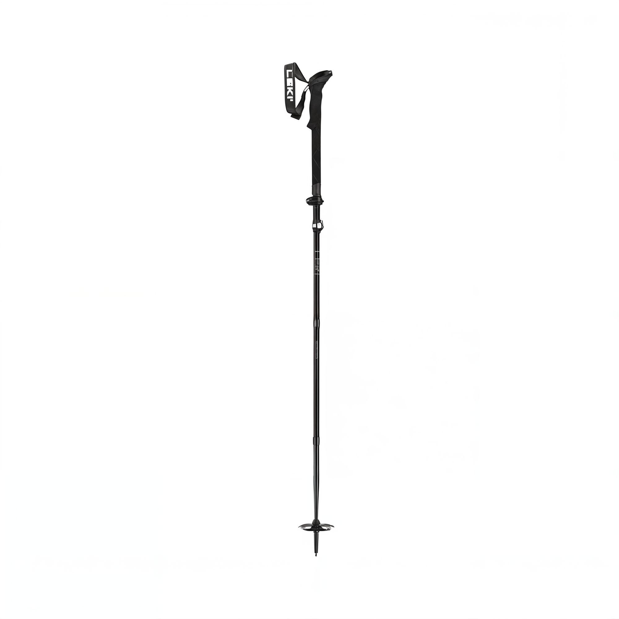 LEKI Sherpa FX Carbon Strong Hiking Poles (1 Pair) Black/Natural Carbon/Light Anthracite 120-140cm 