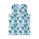 JINGER Men's Seamless Running Tank Top JM-6029 Blue M 