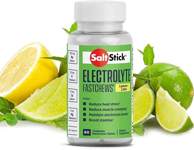 SaltStick Fast Chews 60ct Bottle Lemon Lime 