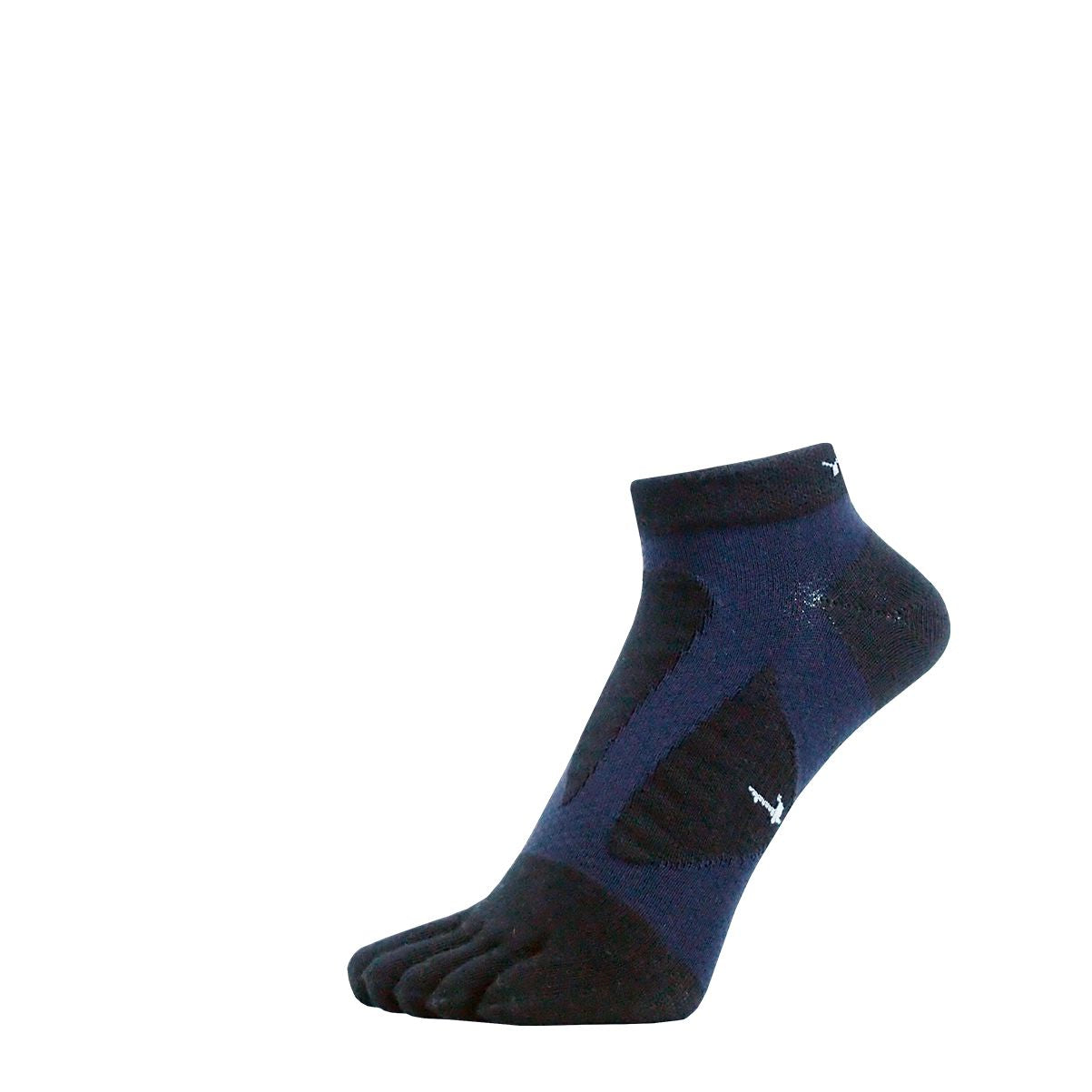 YAMAtune Spider Arch Short 5-Toe Socks Black x D.Blue 81 25-27cm | EU 39-41 