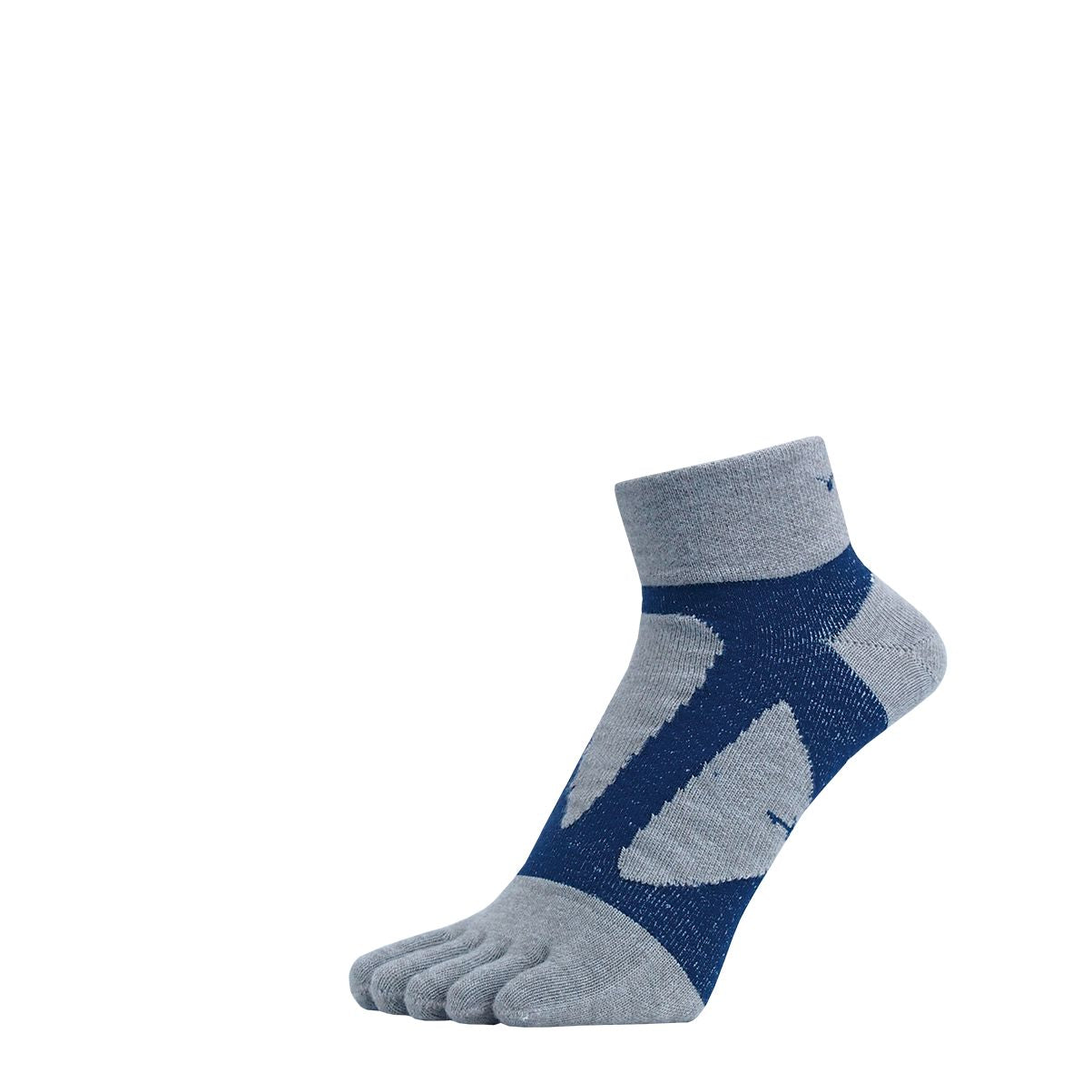 YAMAtune Spider Arch Middle 5-Toe Socks Gray x Navy 91 25-27cm | EU 39-41 
