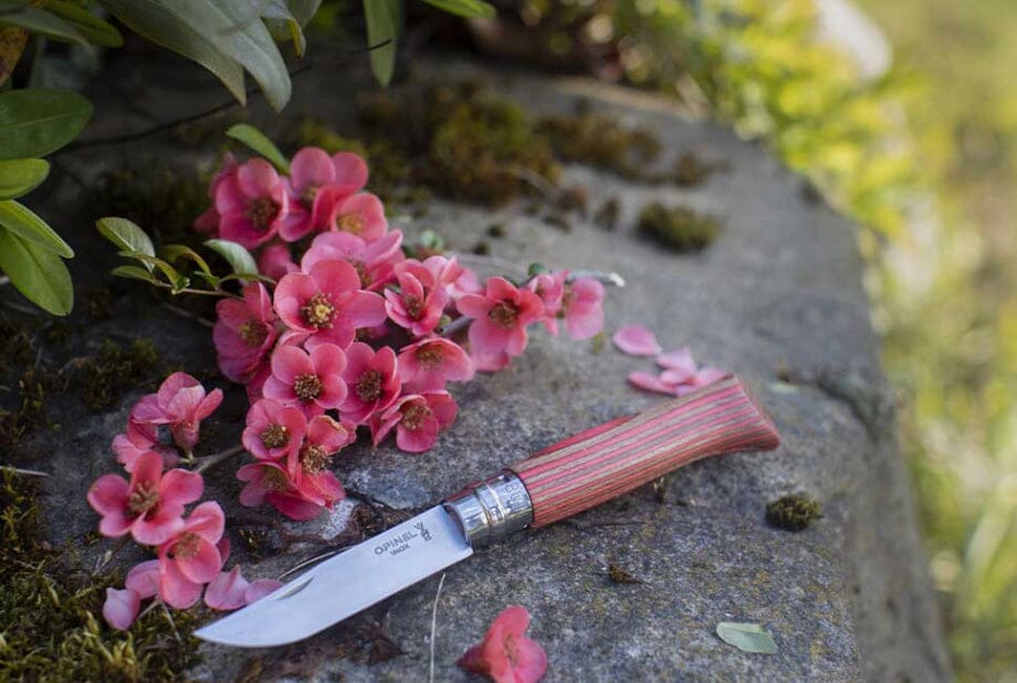 Opinel Pocket Knife N°08 Red Laminated Birch 
