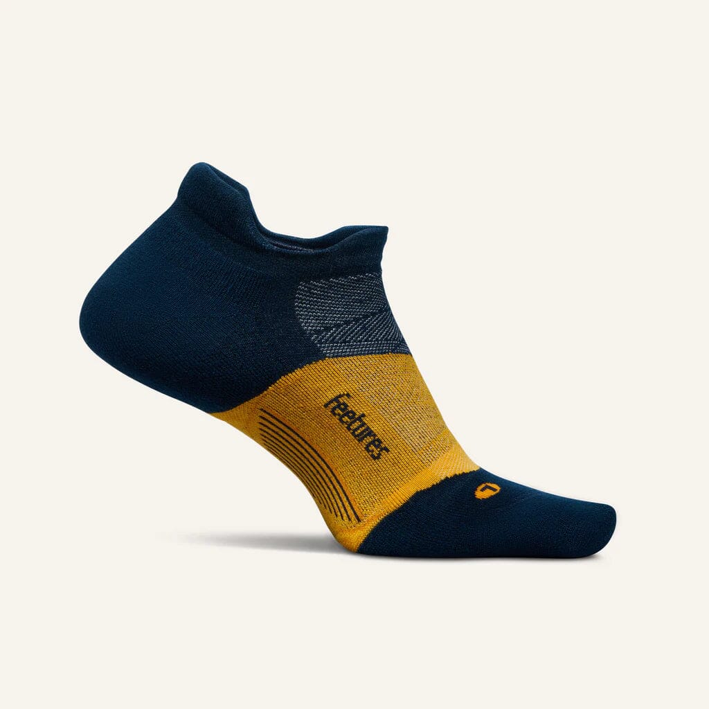 Feetures Merino 10 Max Cushion No Show Tab Socks Dark Sapphire Small 