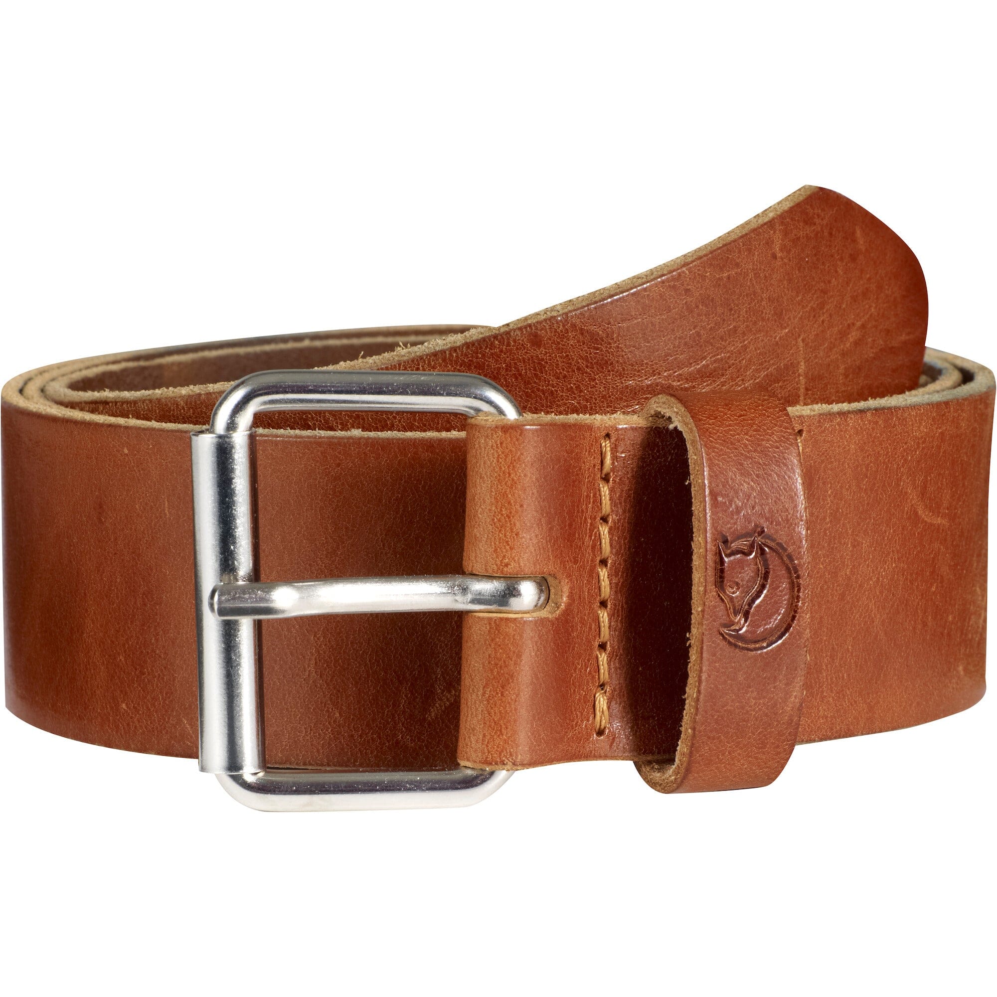 Fjallraven Singi Belt 4 cm Leather Cognac 85cm 