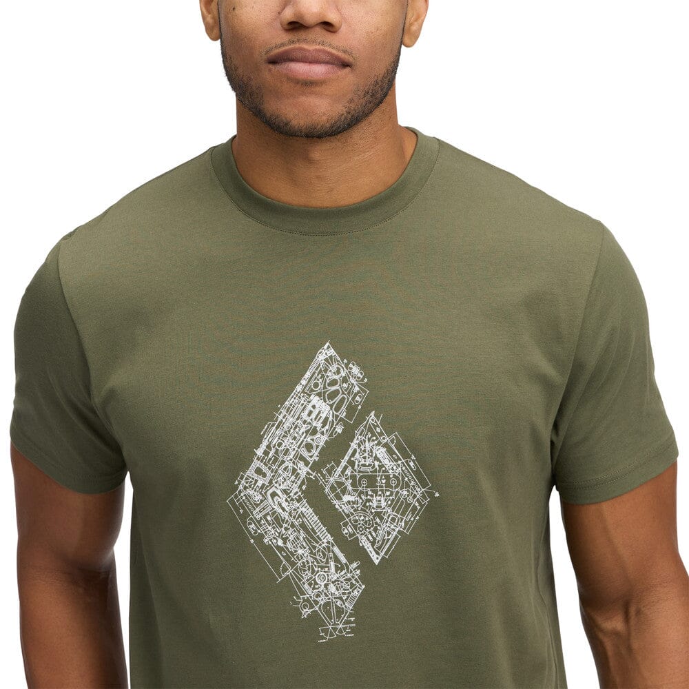 Black Diamond Men's Engineered Diamond Short Sleeve Tee 