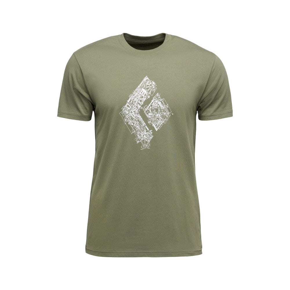 Black Diamond Men's Engineered Diamond Short Sleeve Tee Dark Curry S 