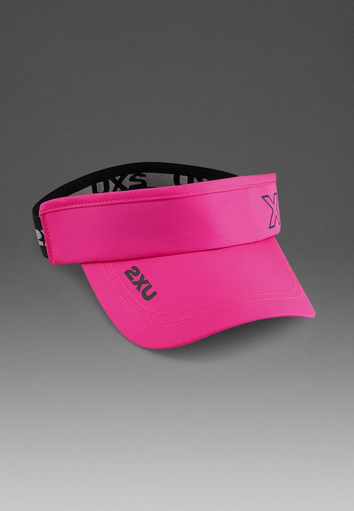 2XU Unisex Performance Visor UQ6165F Fuchsia/Black One Size 