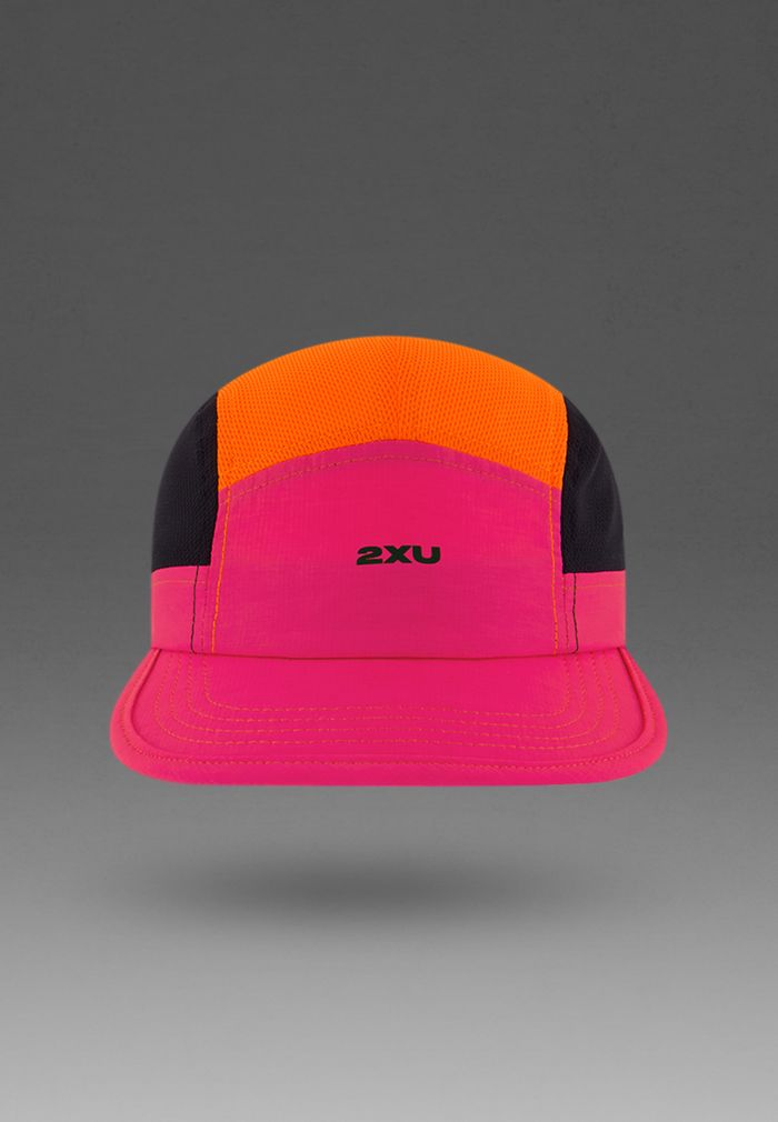2XU Unisex Light Speed Small Cap UQ7320F Fuchsia/Black One Size 