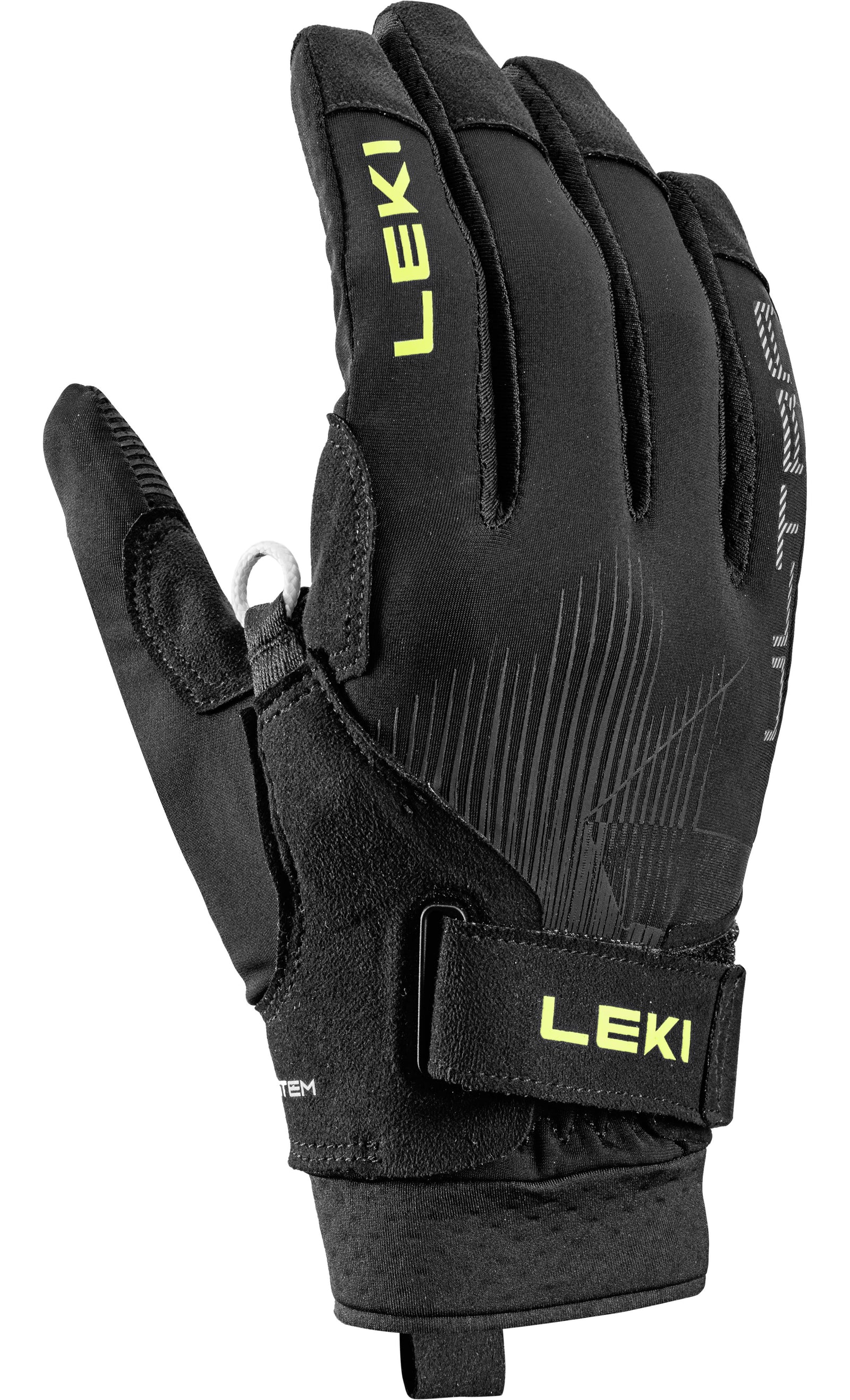 LEKI Ultratrail TR Unisex Gloves Black/Neon Yellow 6 