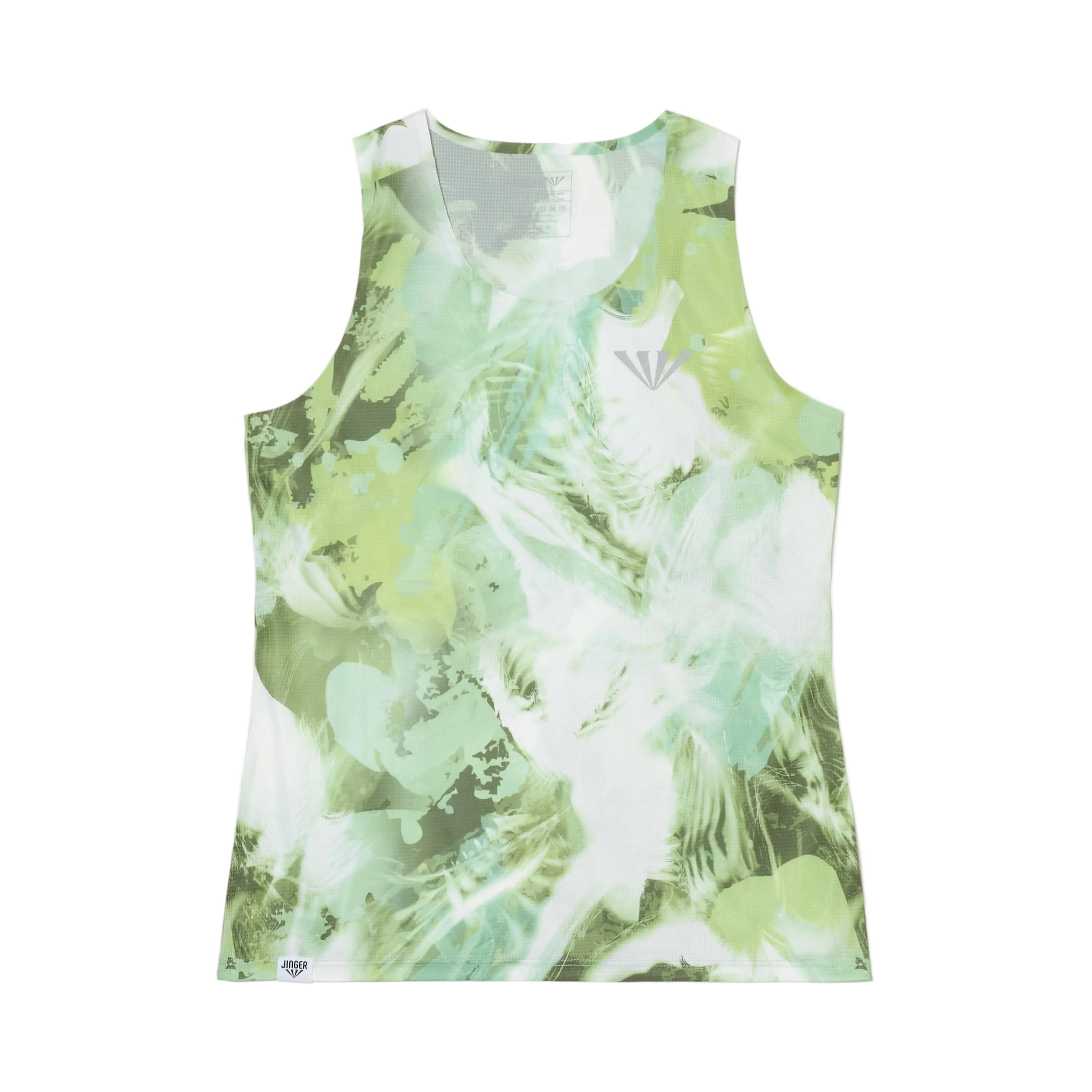 JINGER Women's Seamless Running Tank Top JF-4030 Lime S 