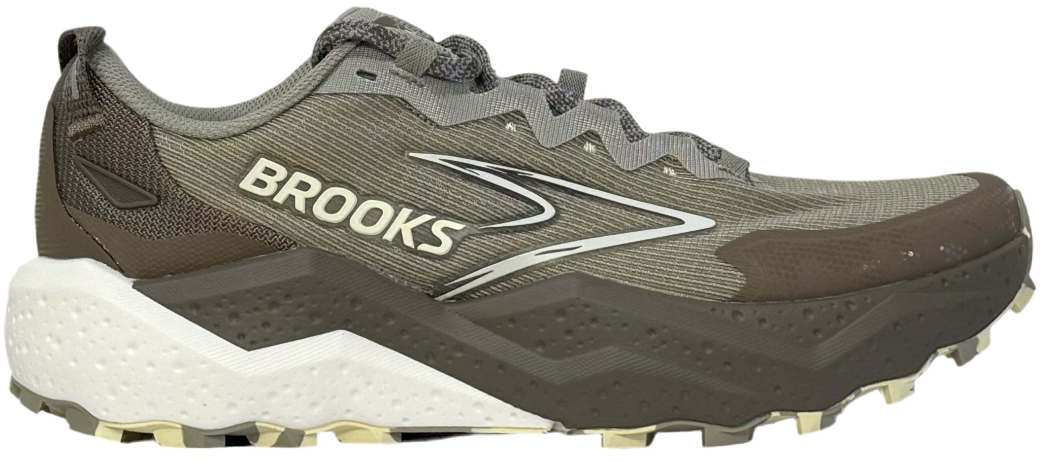 Brooks Men's Caldera 8 Trail Running Shoes London Fog/Coconut/Almond Medium (D) US 9