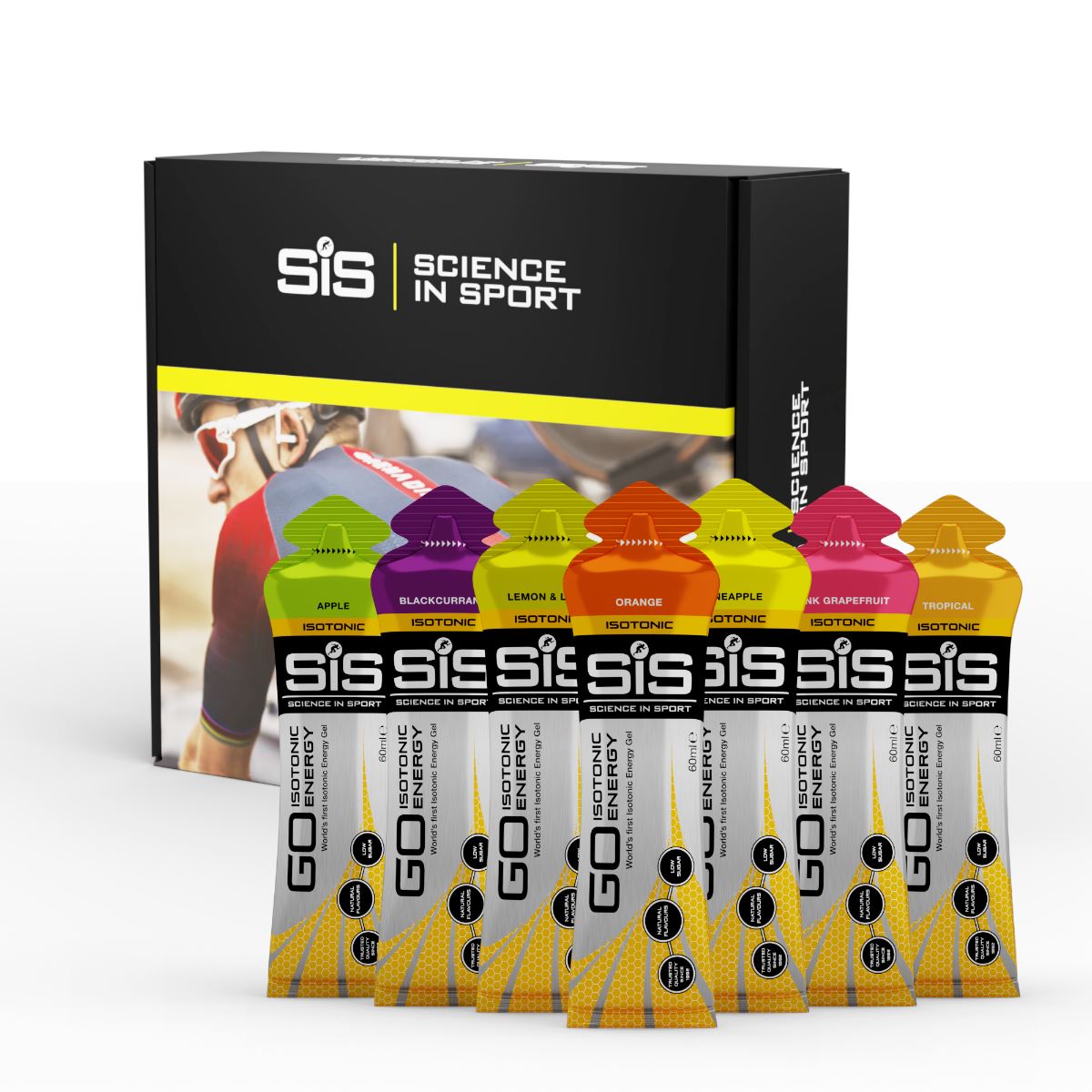 Science In Sport GO Isotonic Energy Gel Variety 7 Flavours 