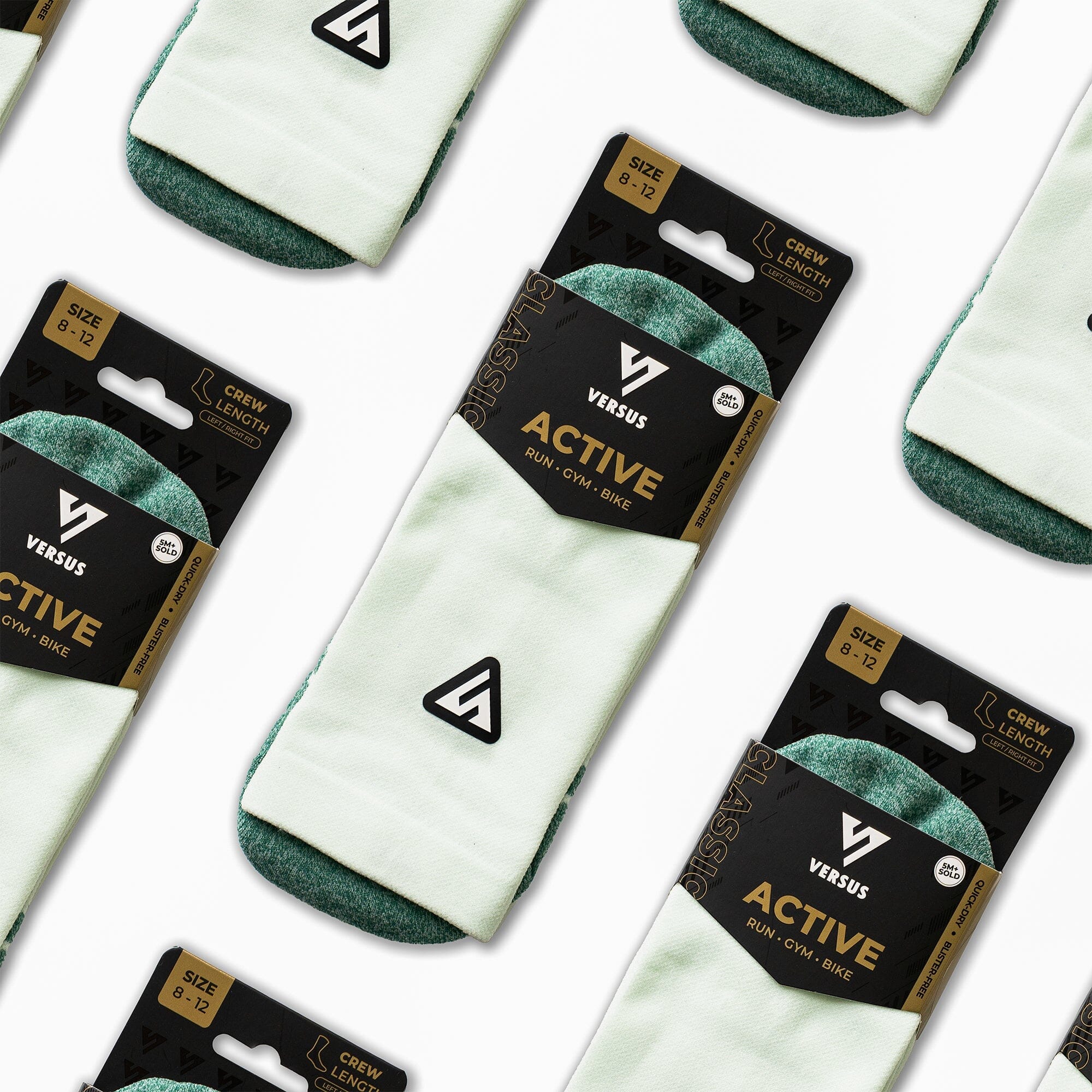 Versus Classic Melon Active Crew Tab Socks 