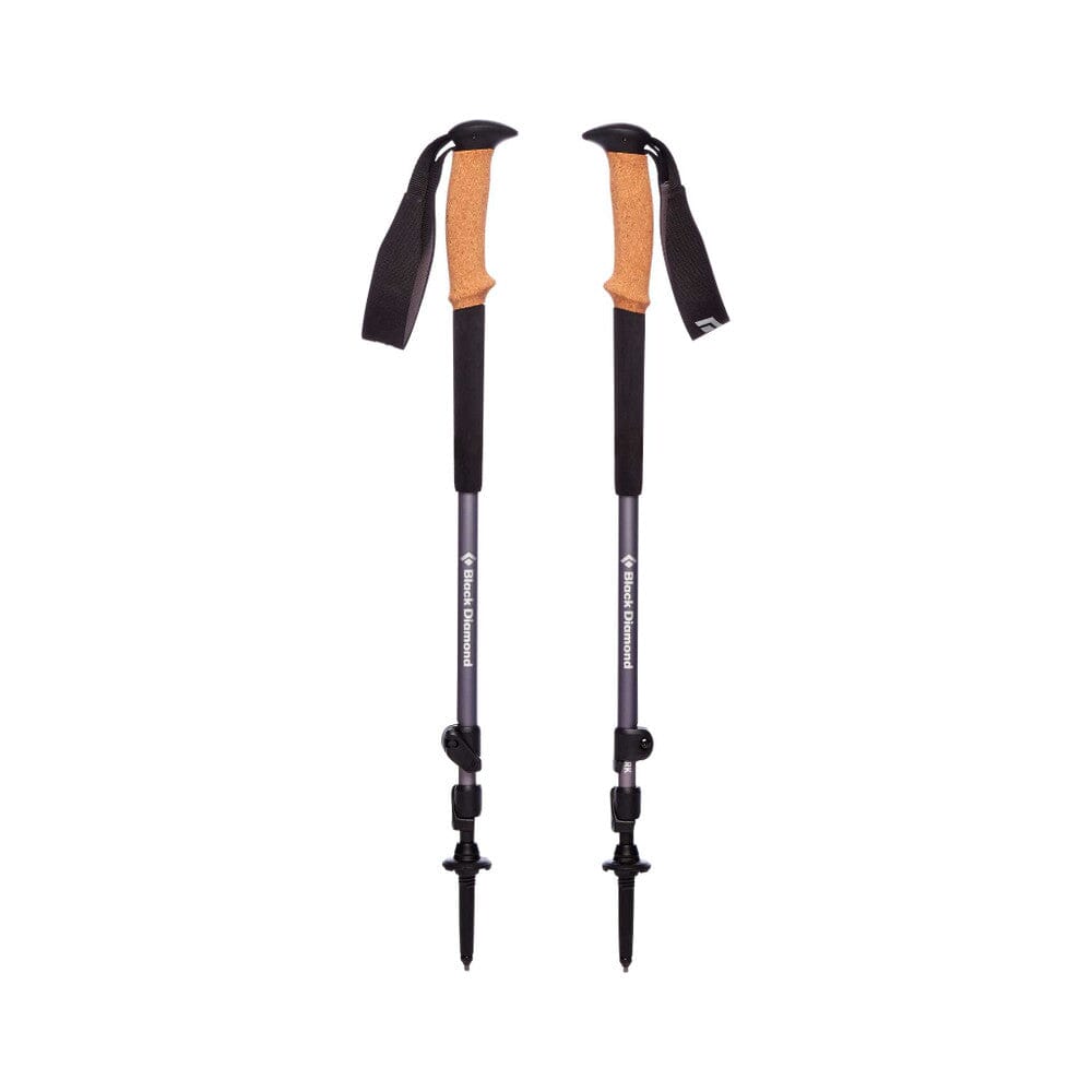 Black Diamond Trail Cork Trekking Poles (1 Pair) Granite 100-140cm 