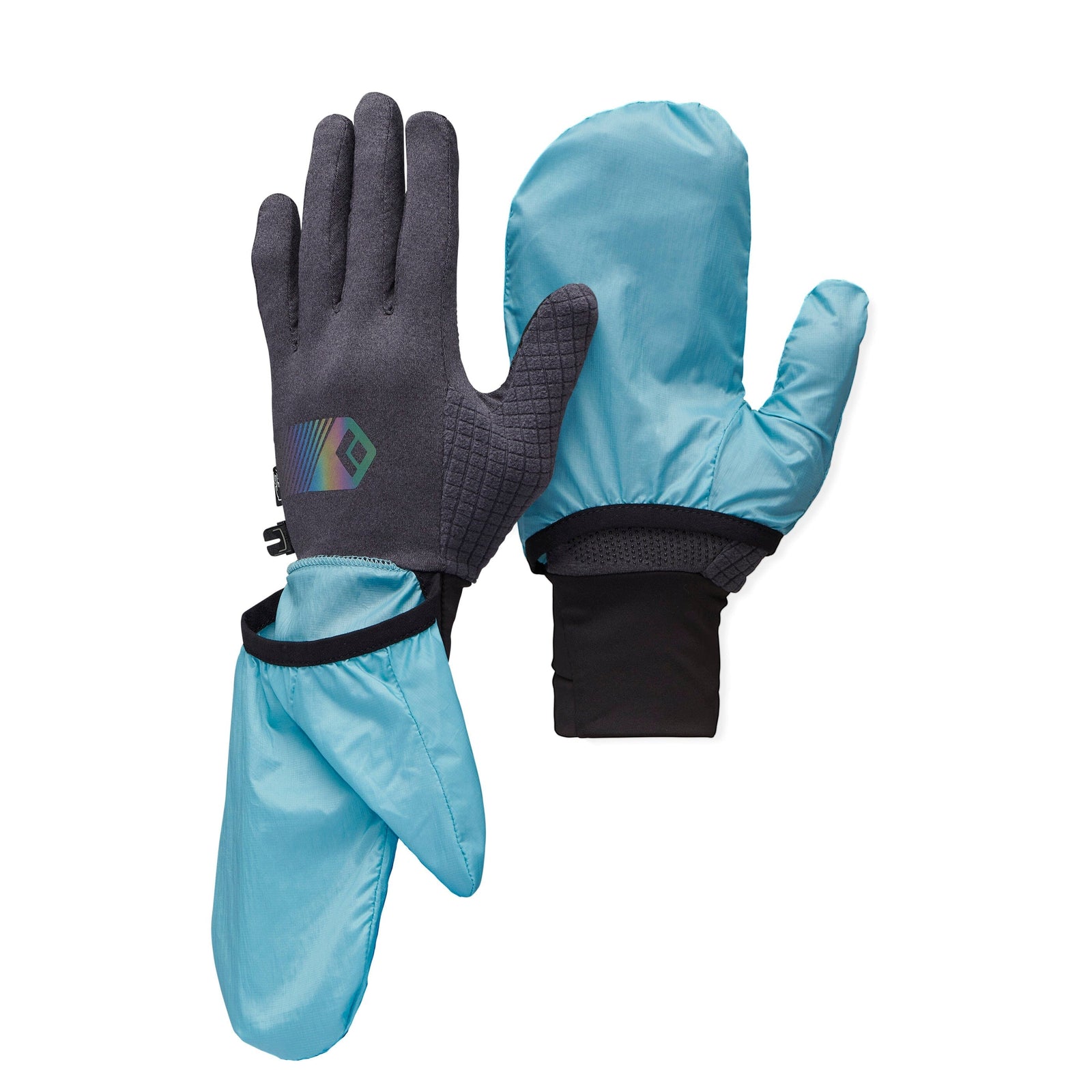 Black Diamond Deploy Wind Hood Gloves Carbon/Glacier XS 