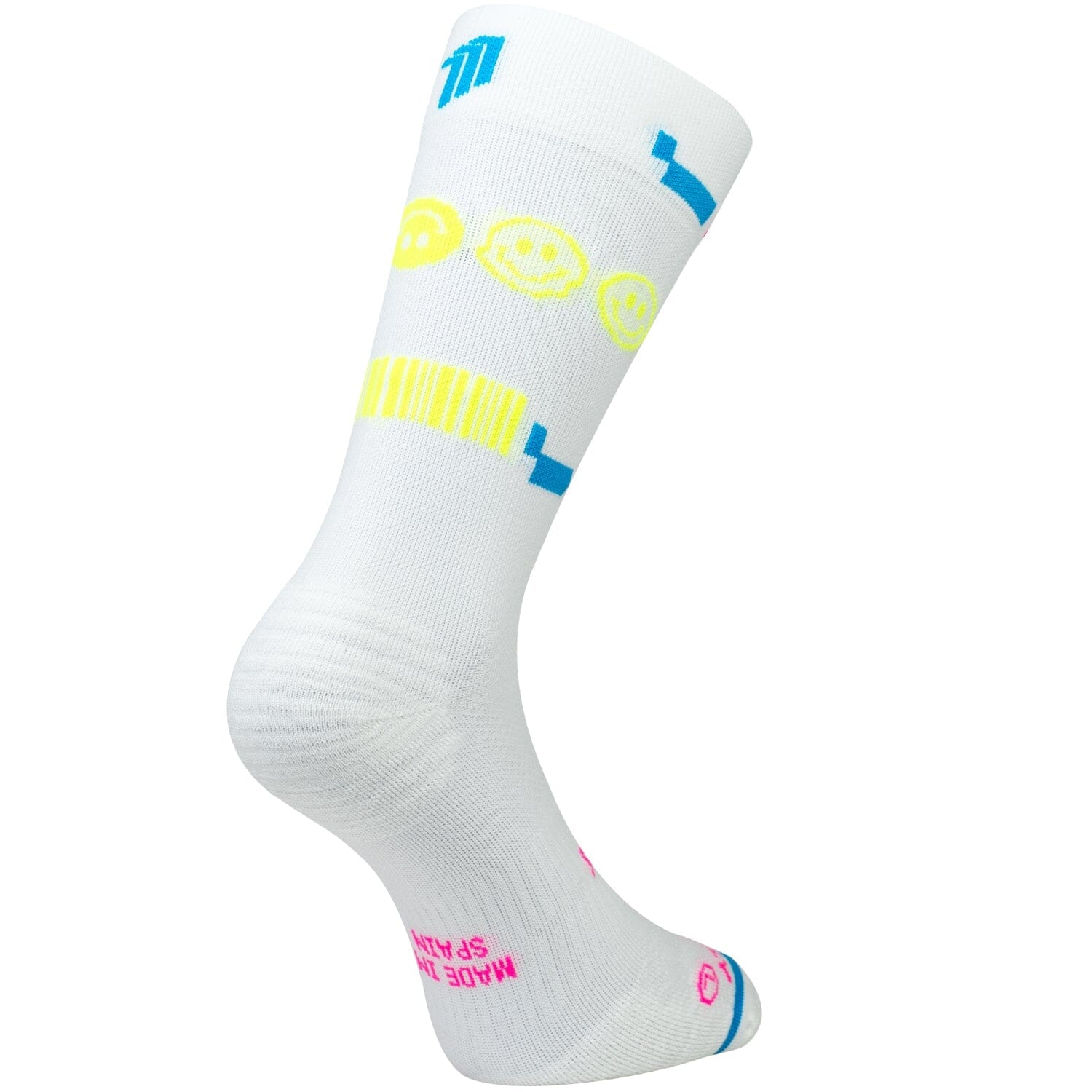 SPORCKS 80'S Night White - Running Socks White XS 35-37 