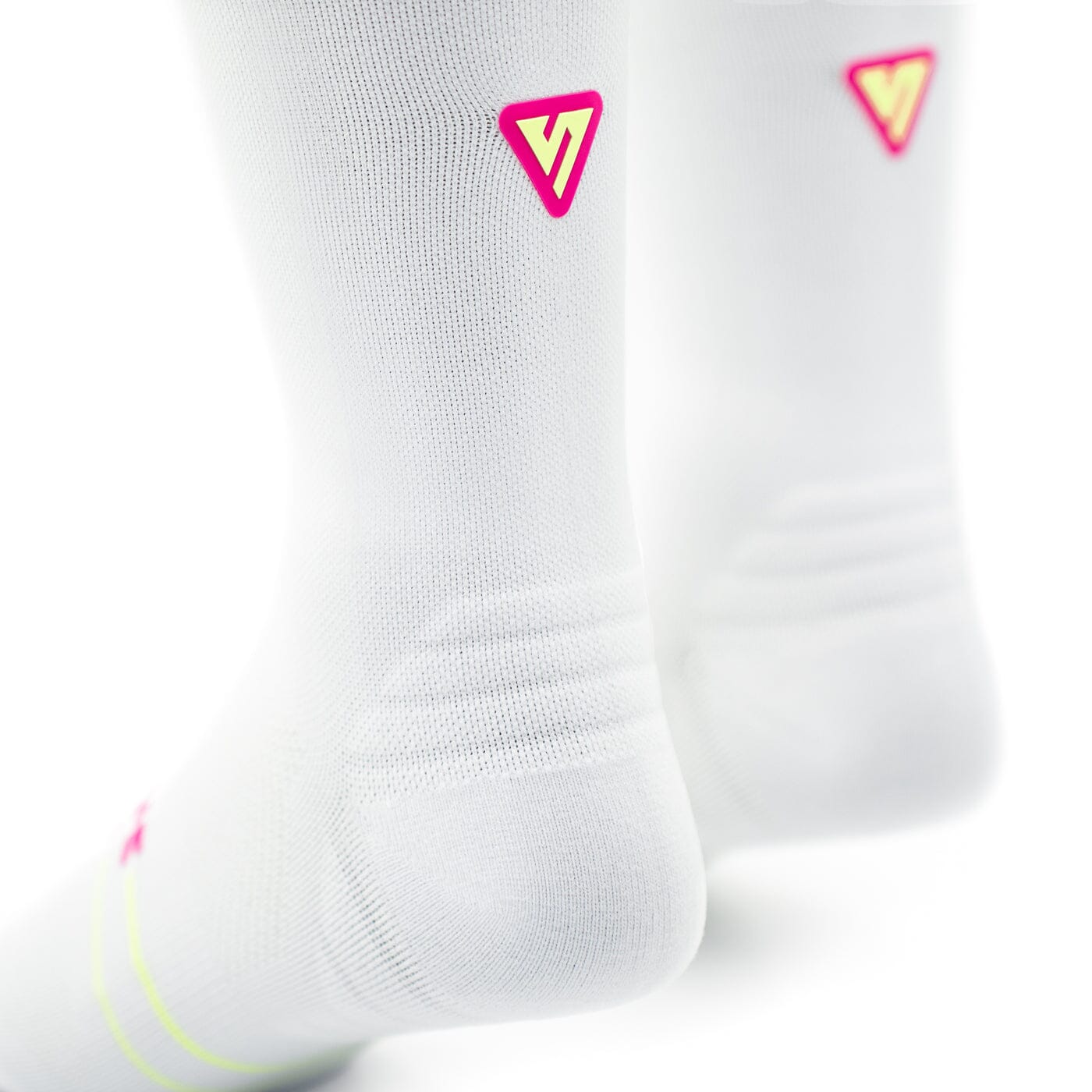 Versus Pink-Lime Limited Edition Active Crew Tab Socks 