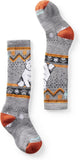 Smartwool Kids' Wintersport Full Cushion Polar Bear OTC Socks Light Gray M (EU 29-32) 