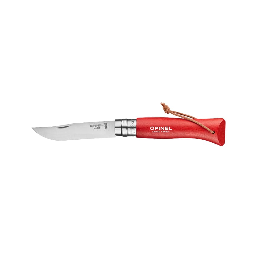 Opinel Pocket Knife N°08 Bushwhacker Knife Red 