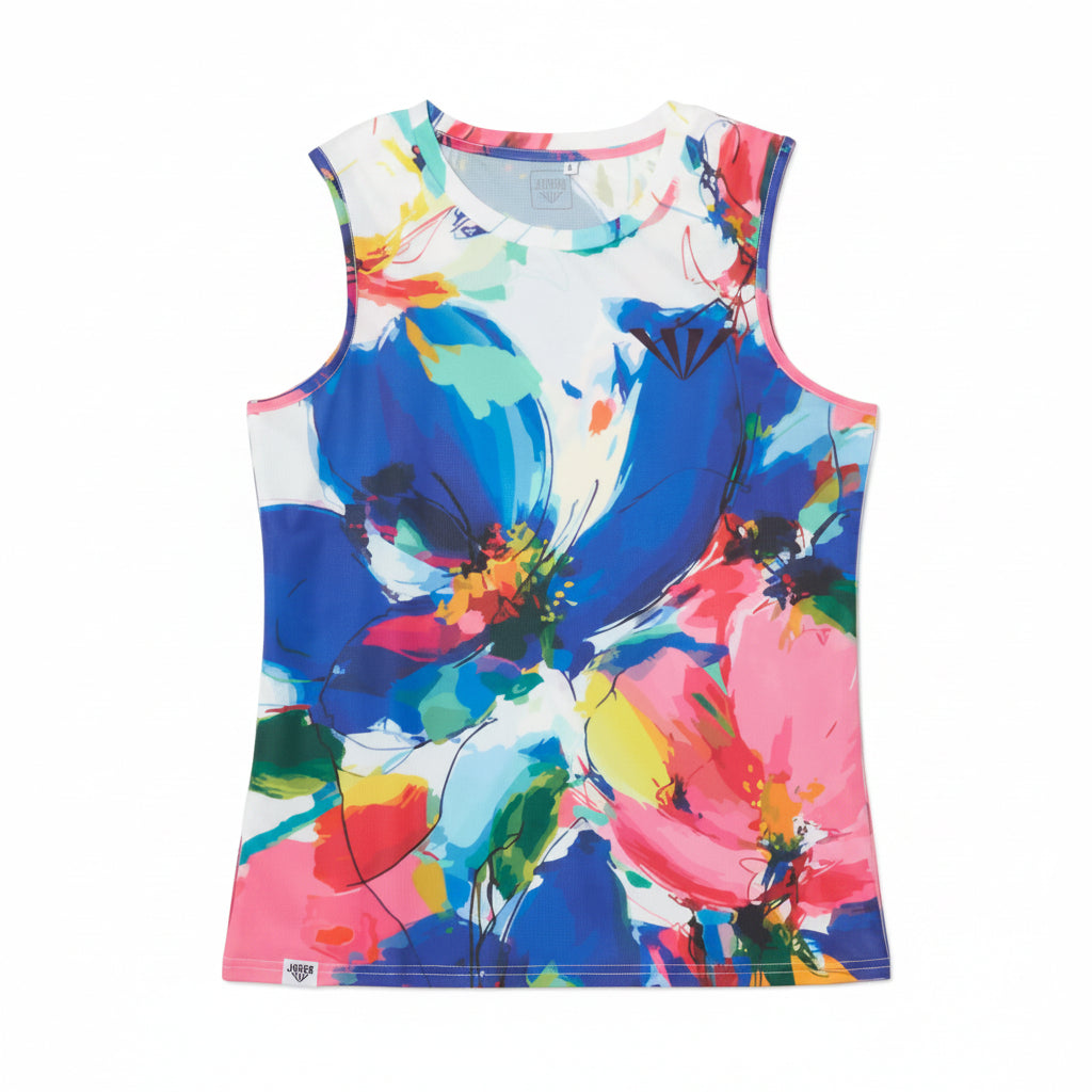 JINGER Women's Seamless Running Tank Top JF-6033 White S 